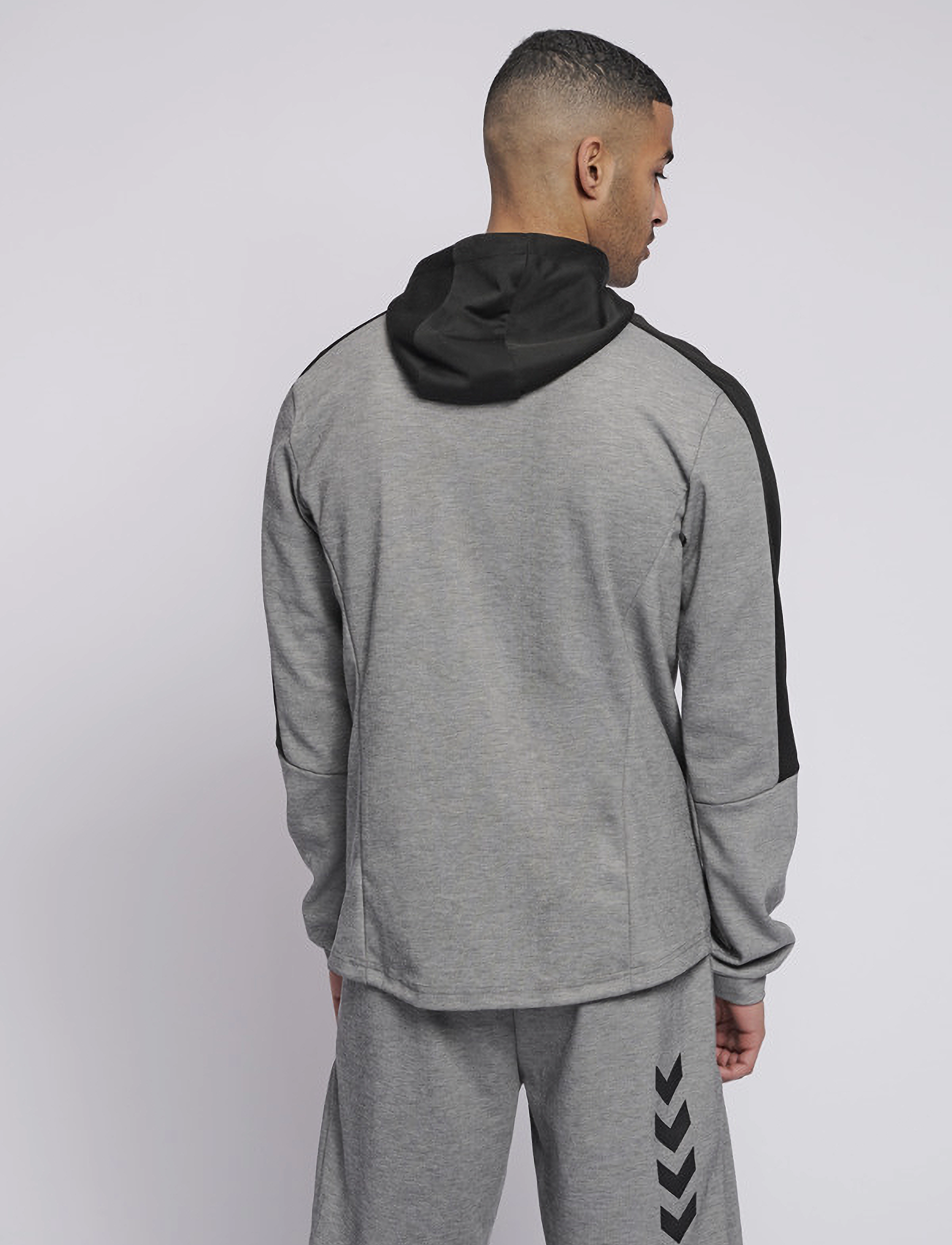 Hummel - hmlTROPPER ZIP HOODIE - grey melange - 4