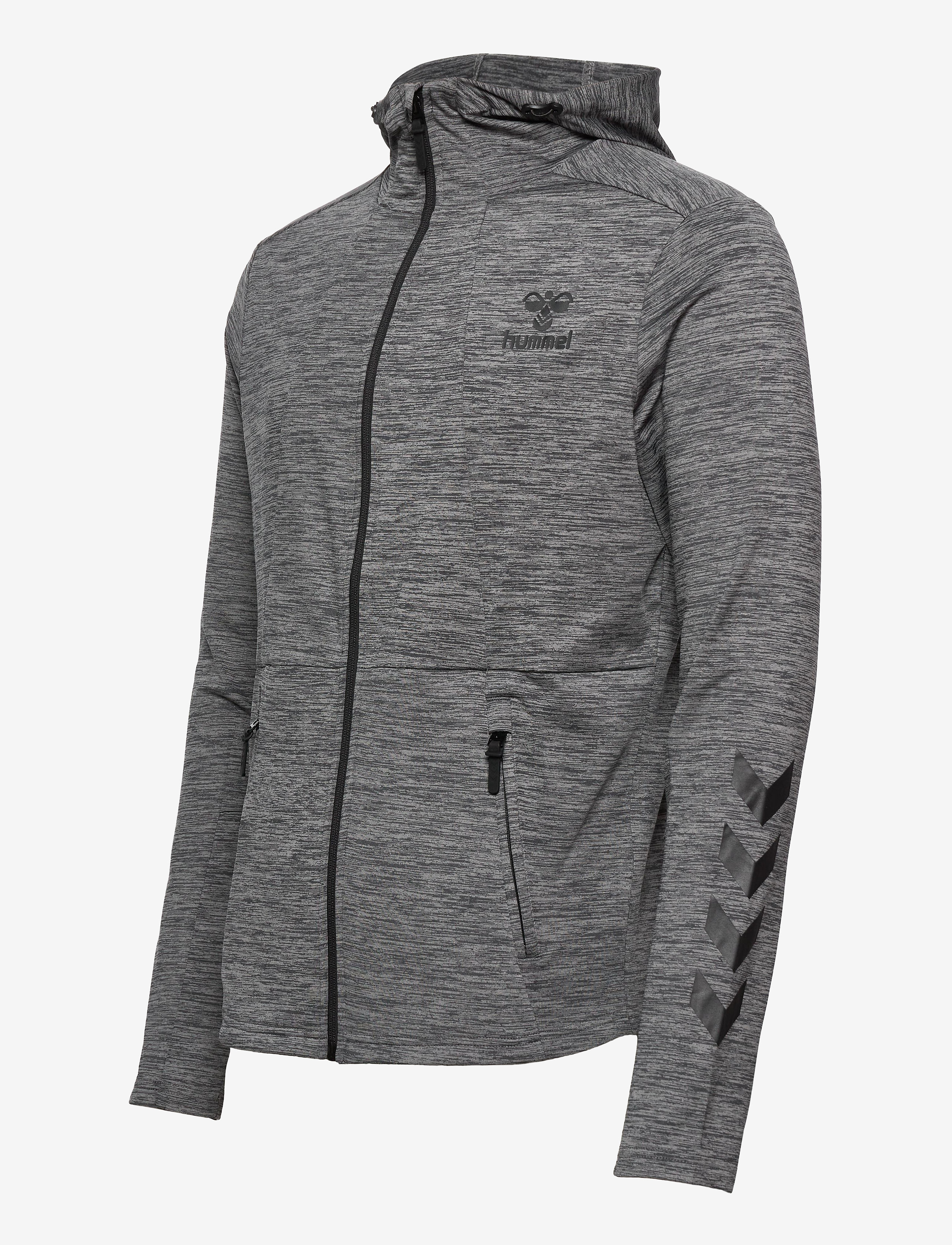 Hummel - hmlASTON ZIP HOODIE - dark grey melange - 3