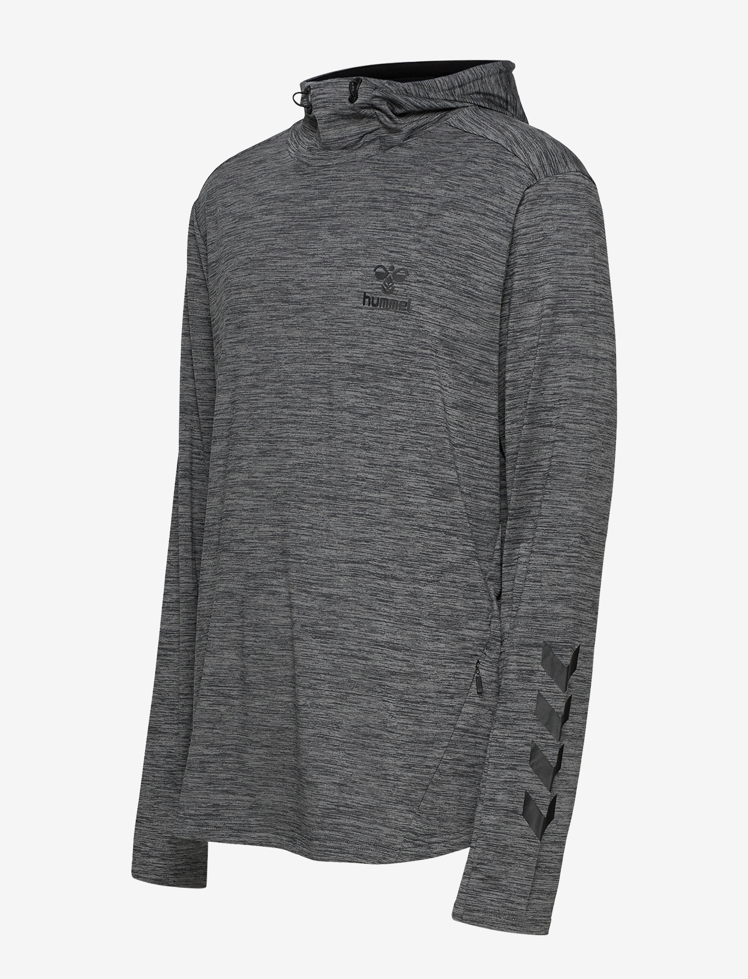 Hummel - hmlASTON HOODIE - dark grey melange - 3