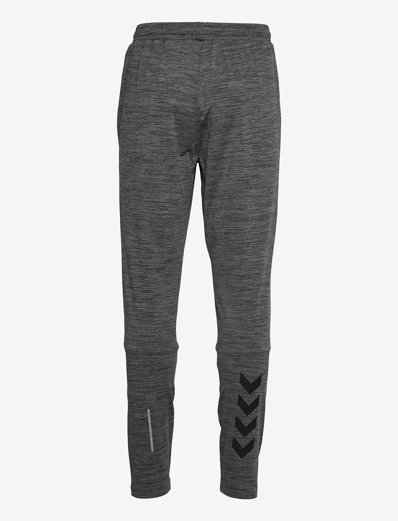 Hummel - hmlASTON TAPERED PANTS - sports pants - dark grey melange - 1