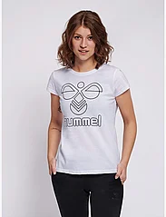 Hummel - hmlSENGA T-SHIRT S/S - t-shirts - white - 4