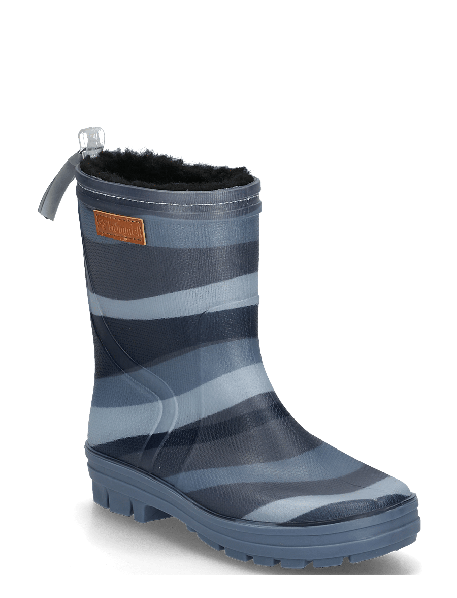 Hummel - THERMO BOOT JR - gefütterte gummistiefel - flint stone/black iris - 0