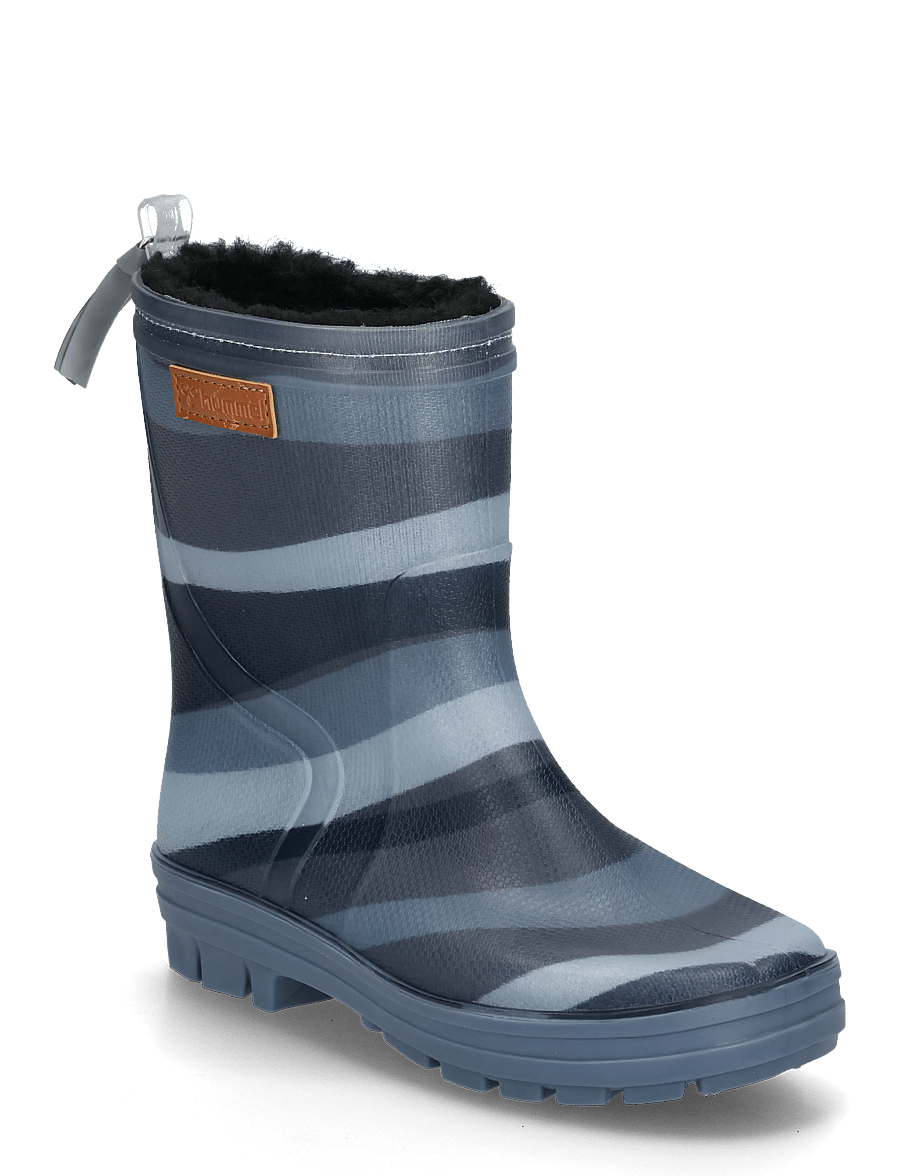 Hummel - THERMO BOOT JR - gummistøvler med for - flint stone/black iris - 0