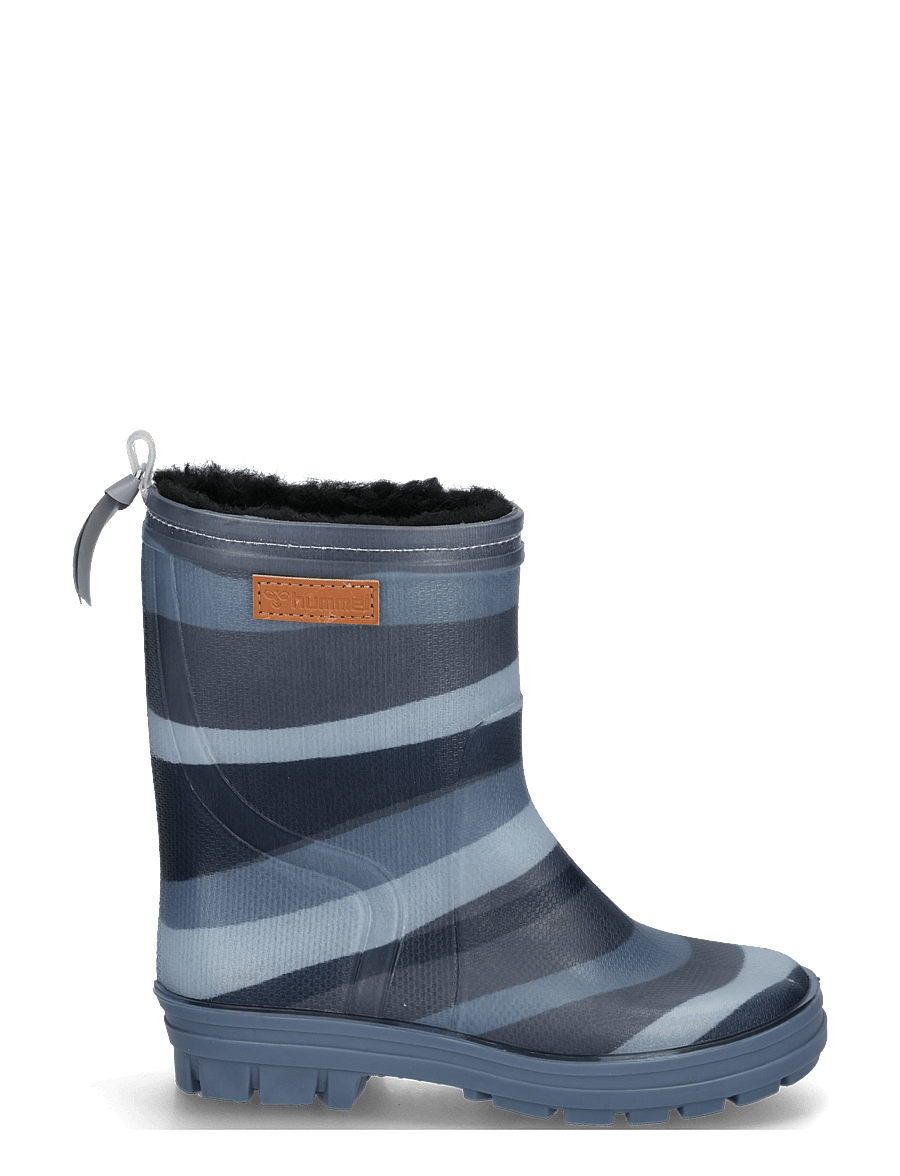 Hummel - THERMO BOOT JR - gefütterte gummistiefel - flint stone/black iris - 2