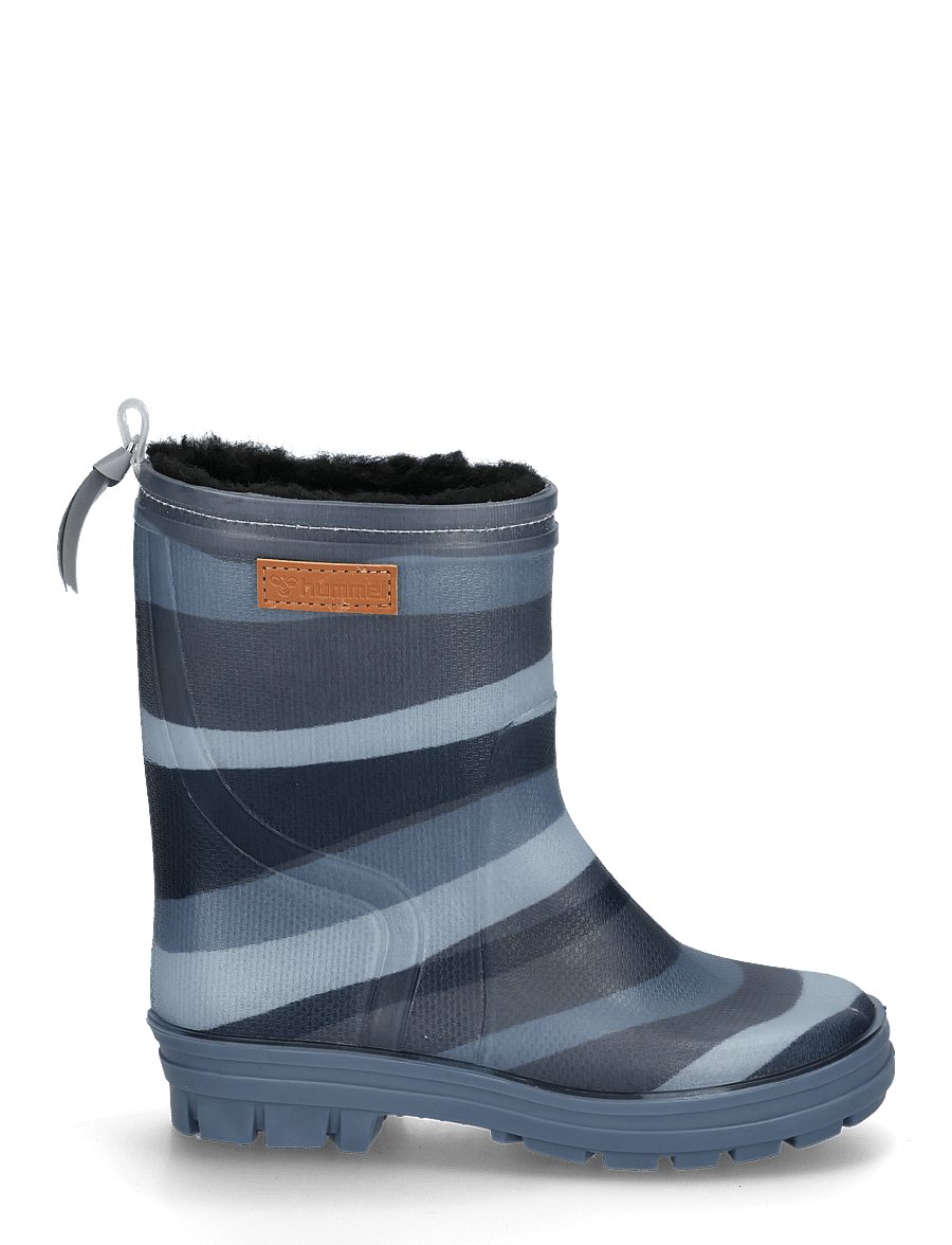Hummel - THERMO BOOT JR - gummistøvler med for - flint stone/black iris - 2