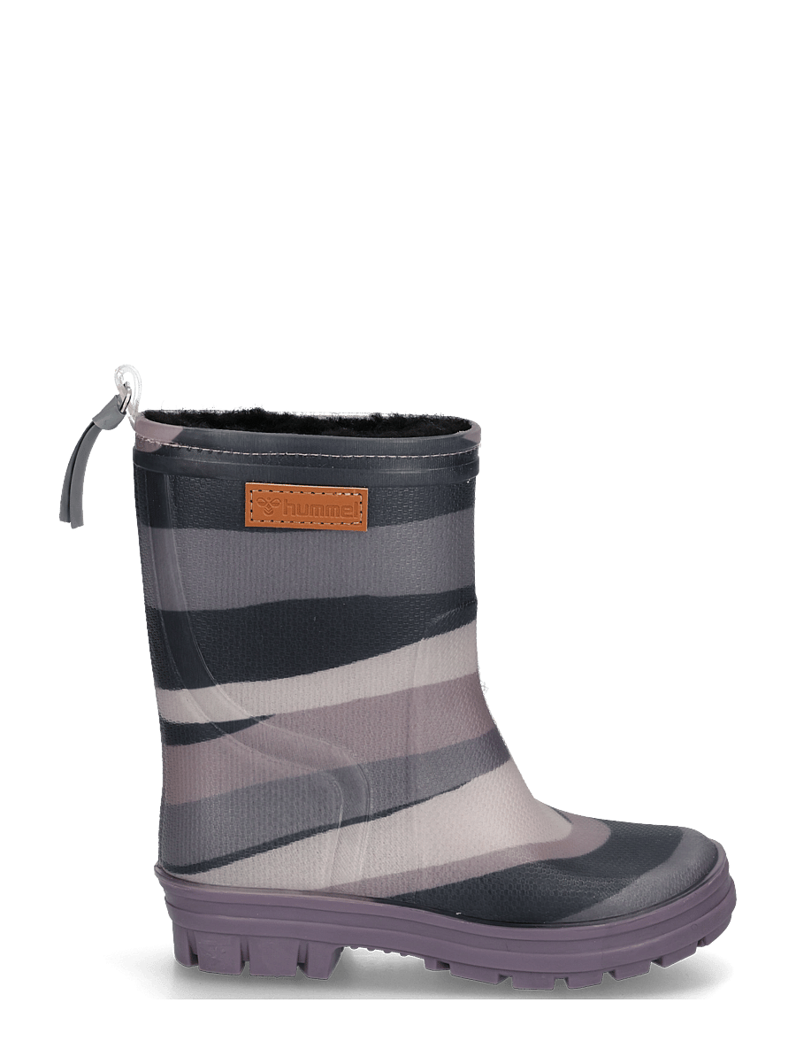 Hummel - THERMO BOOT JR - gefütterte gummistiefel - shadow/pink nectar - 2