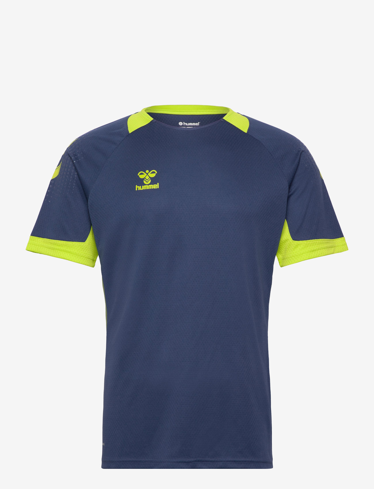 Hummel - hmlLEAD S/S POLY JERSEY - t-shirts - dark denim - 1