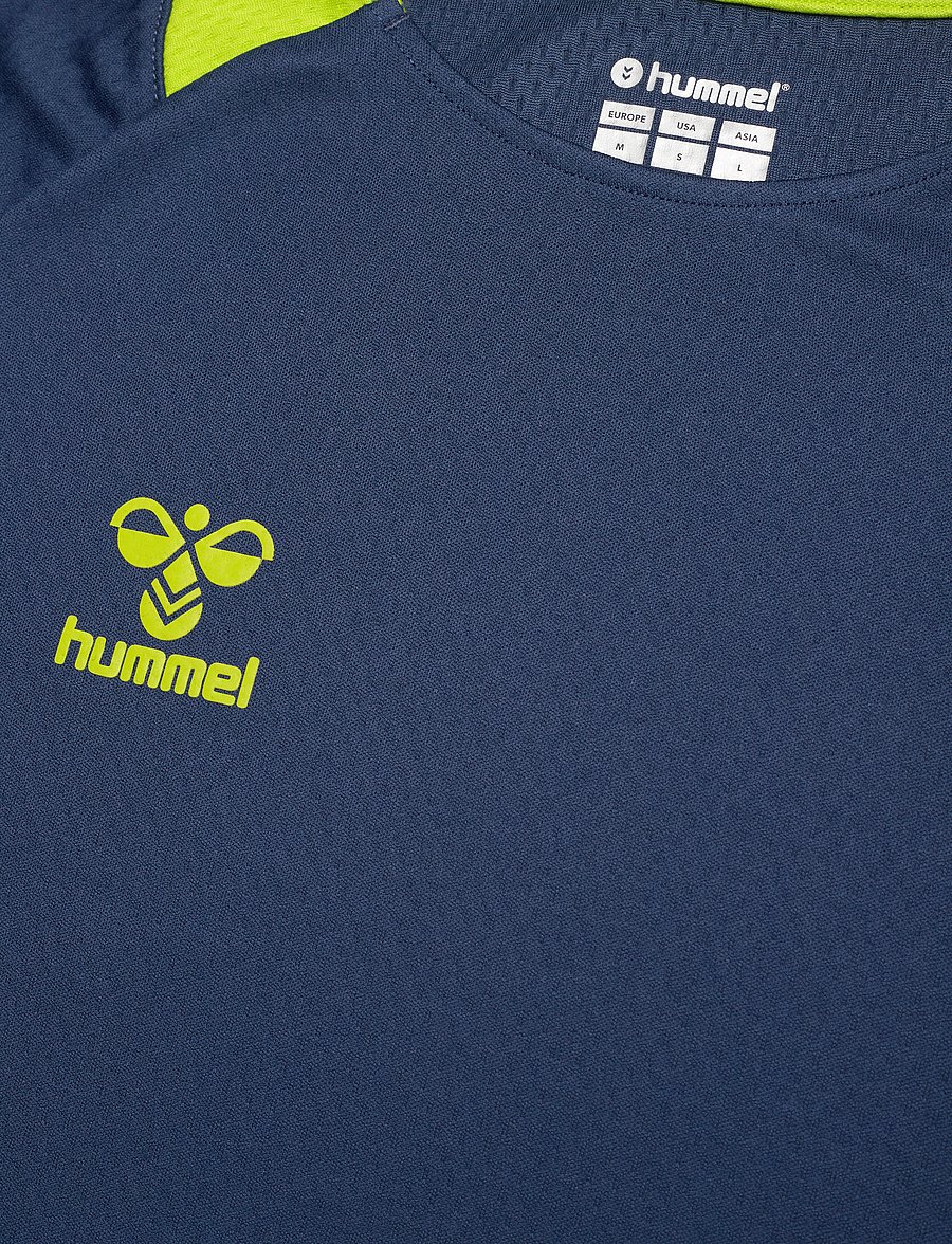 Hummel - hmlLEAD S/S POLY JERSEY - t-särgid - dark denim - 5