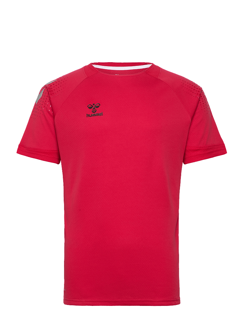 Hummel - hmlLEAD S/S POLY JERSEY - t-shirts - true red - 1
