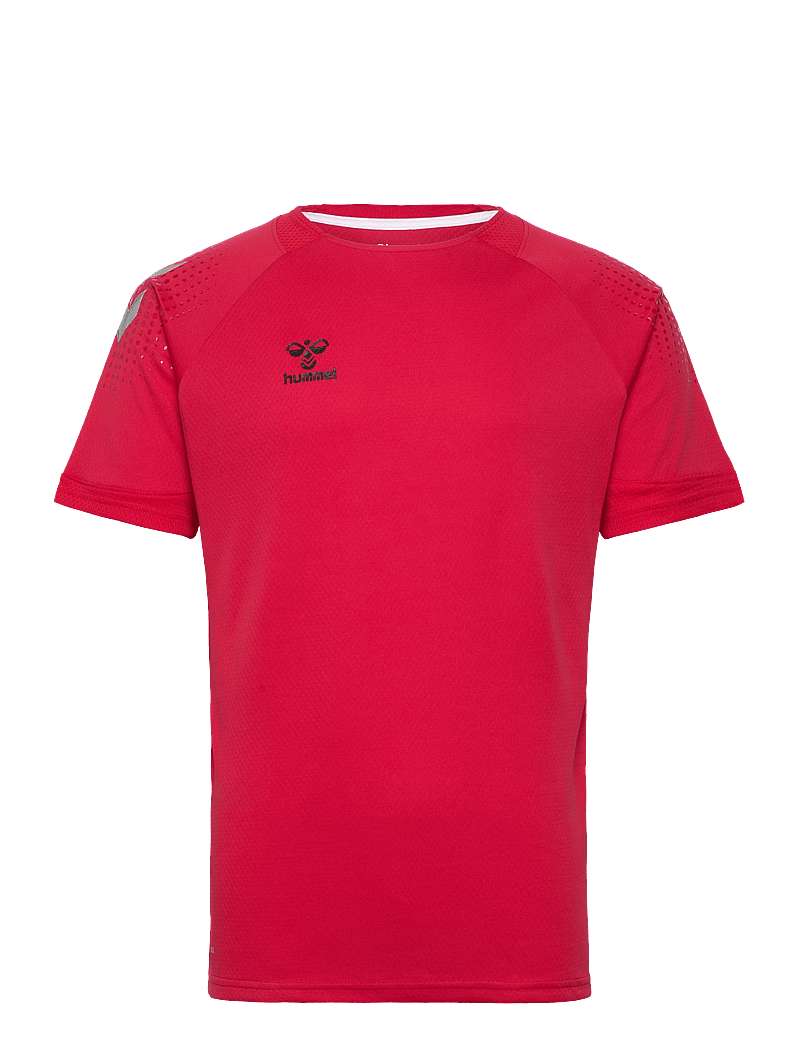 Hummel - hmlLEAD S/S POLY JERSEY - t-shirts - true red - 1