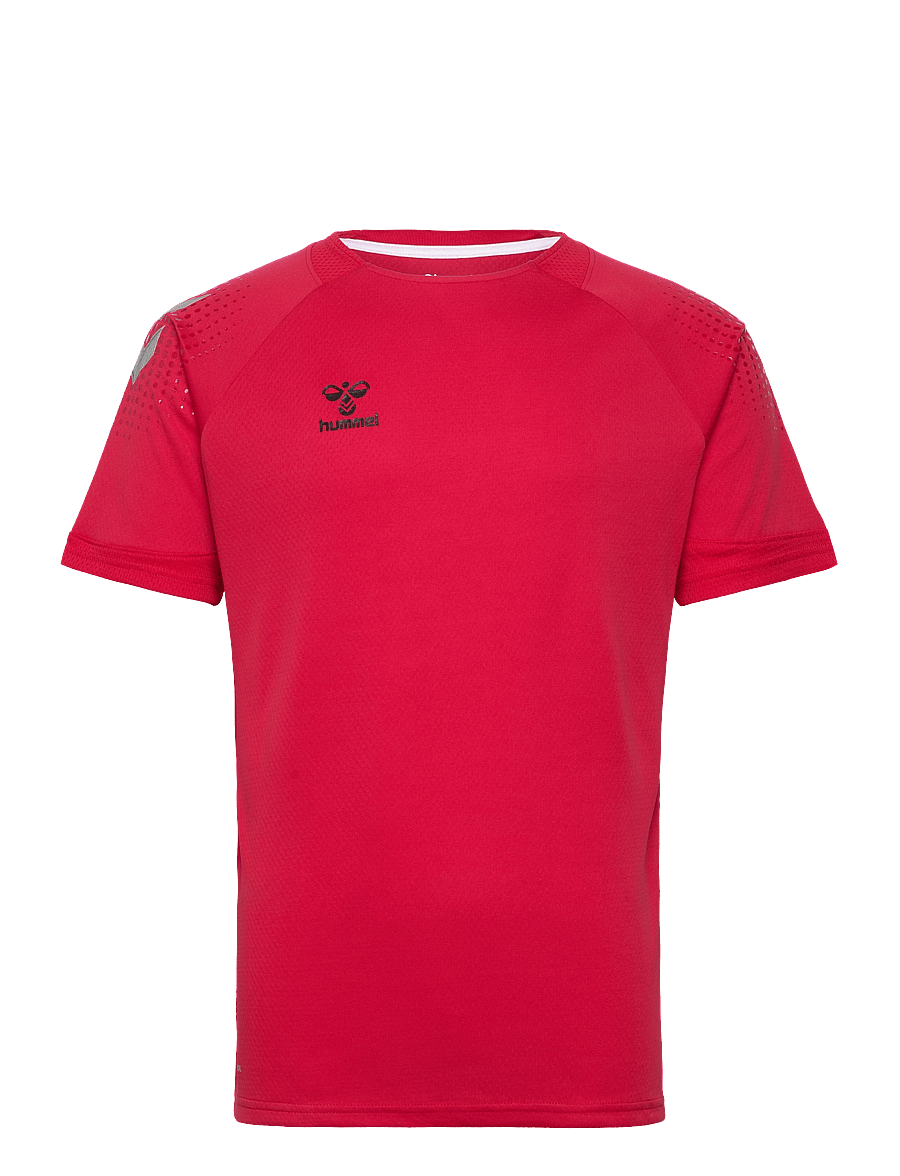 Hummel - hmlLEAD S/S POLY JERSEY - t-shirts - true red - 1