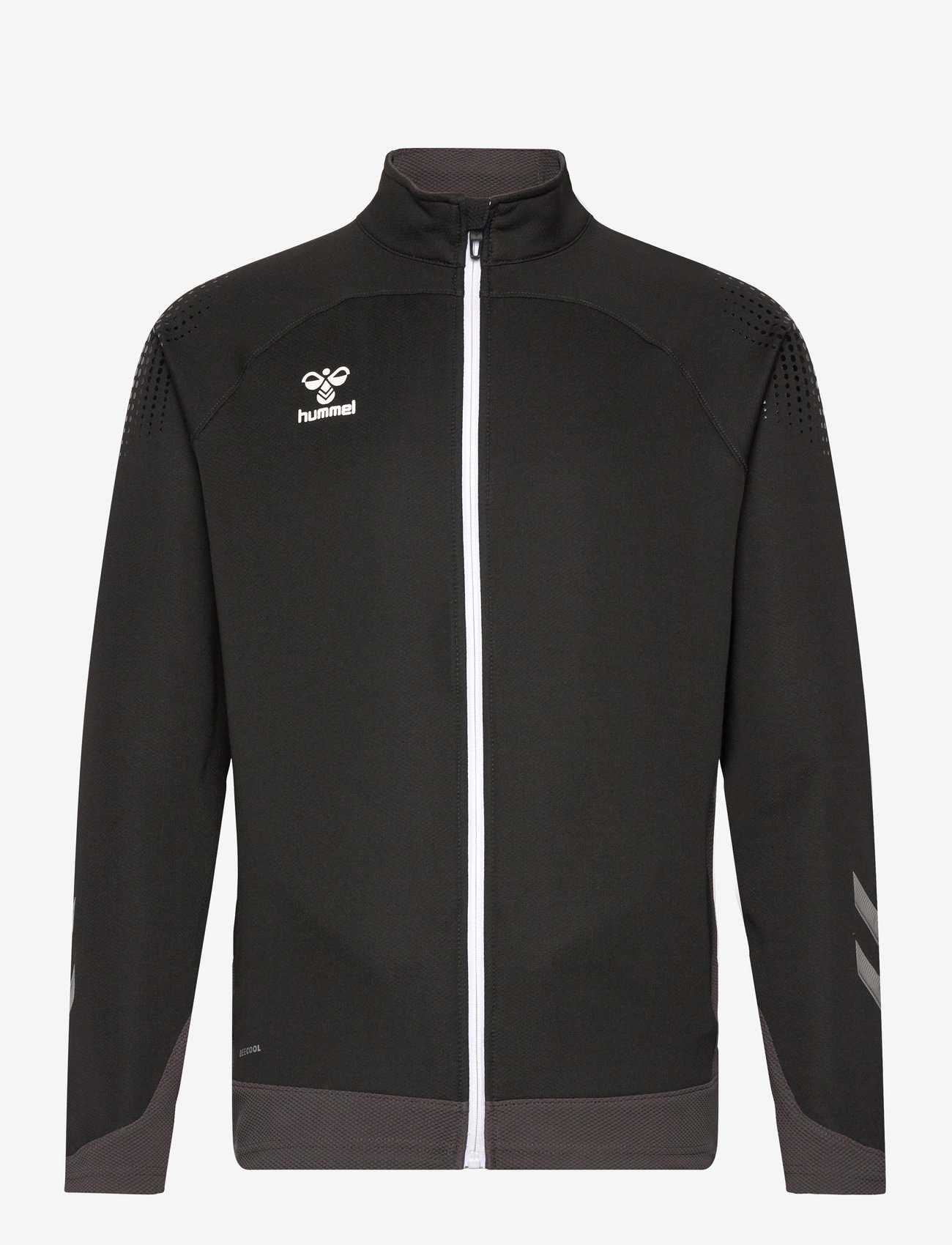Hummel - hmlLEAD POLY ZIP JACKET - træningsjakker - black - 0