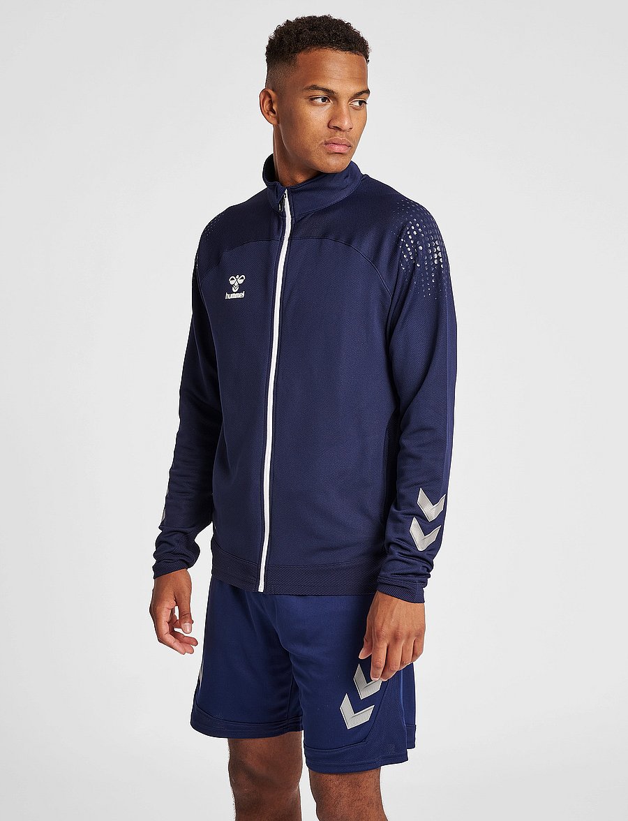 Hummel - hmlLEAD POLY ZIP JACKET - sportjackor - marine - 5