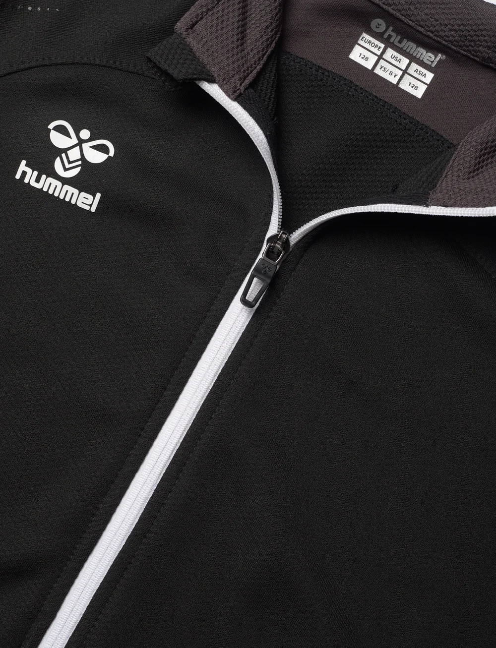 Hummel - hmlLEAD POLY ZIP JACKET KIDS - sweatshirts - black - 2