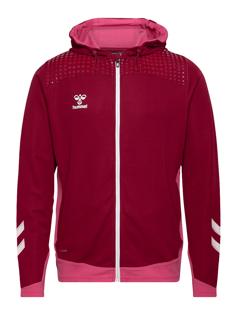 Hummel - hmlLEAD ZIP POLY HOODIE - biking red - 0