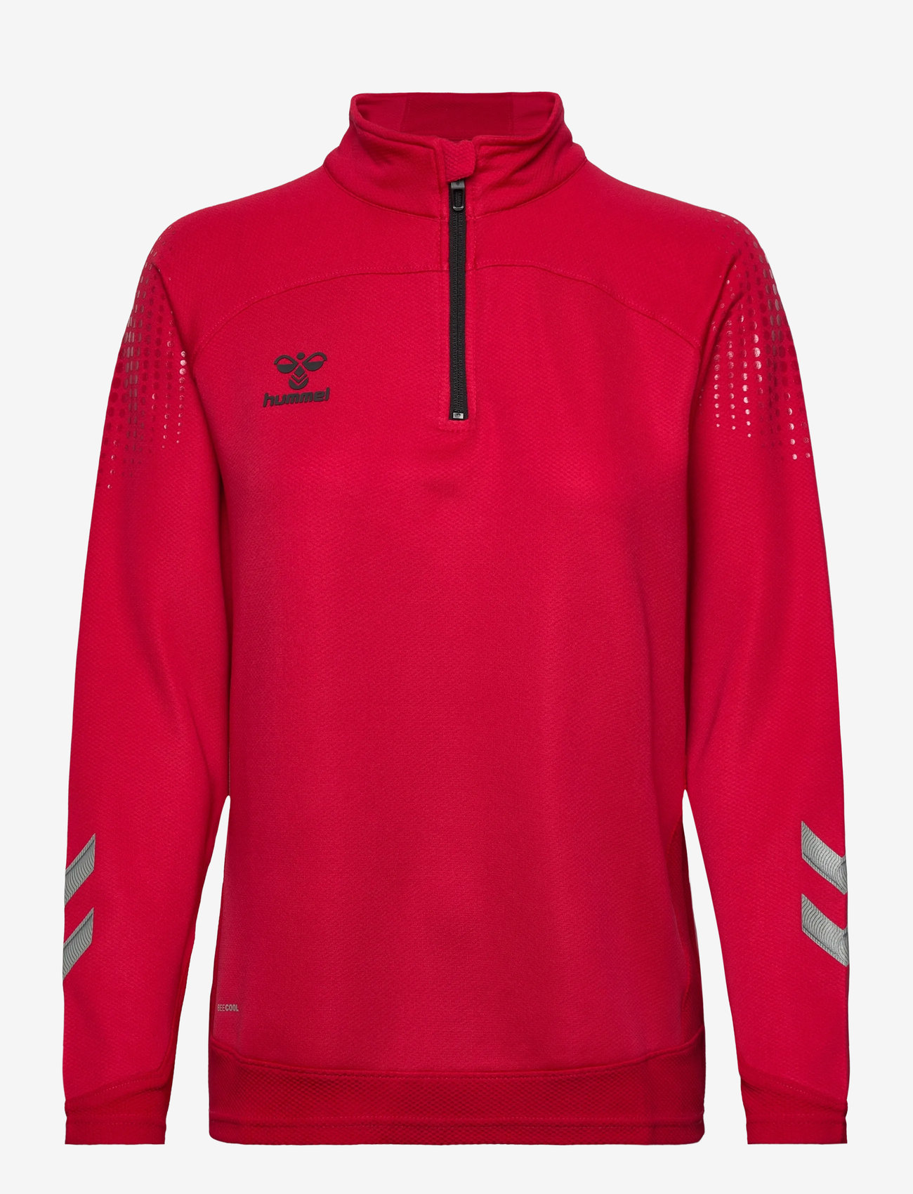 Hummel - hmlLEAD WOMEN HALF ZIP - sweatshirts - true red - 0