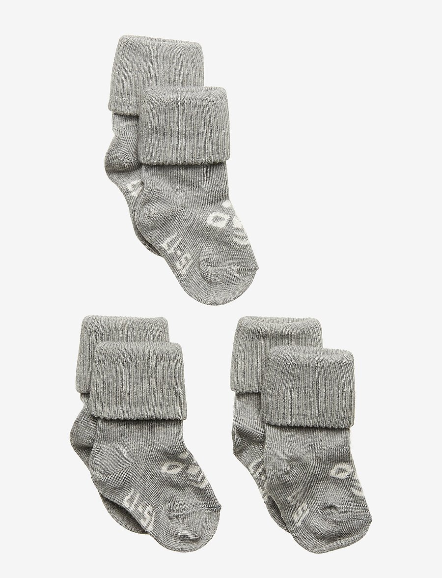 Hummel - SORA 3-PACK SOCK - beebisokid - grey melange - 0