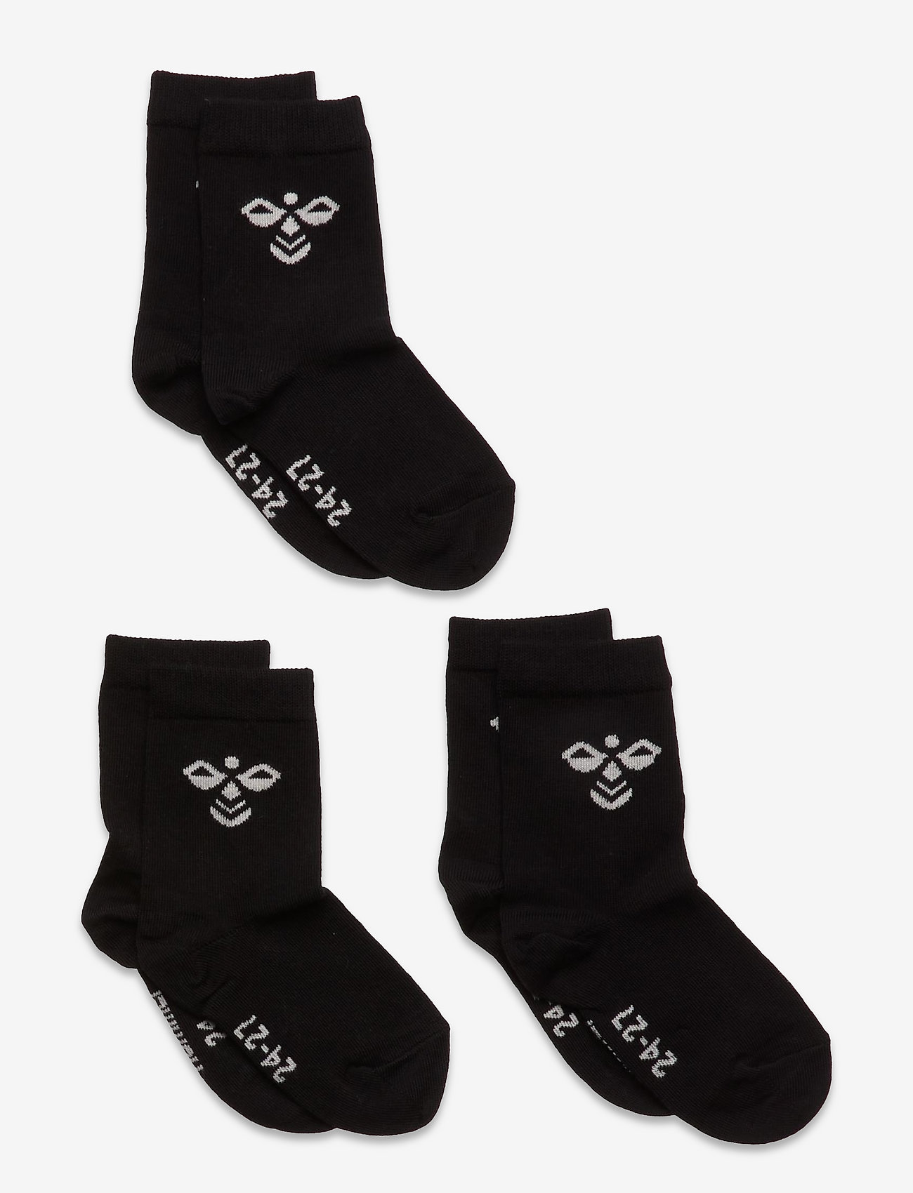 Hummel - SUTTON 3-PACK SOCK - herbstliche kleidung - black - 0