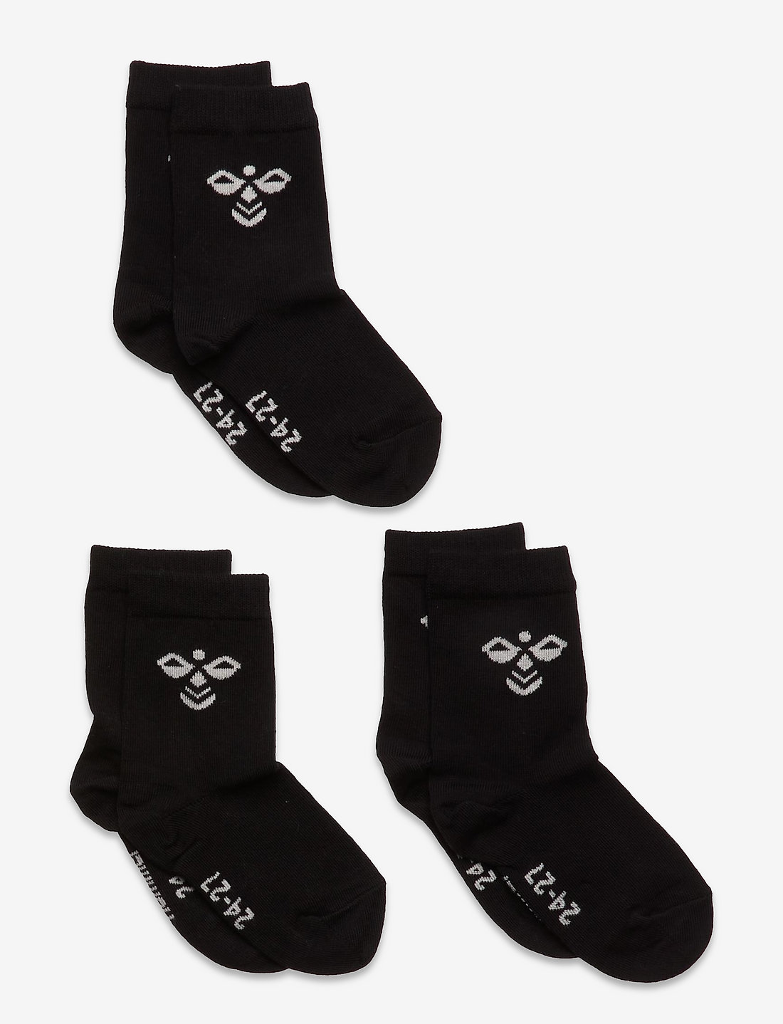 Hummel - SUTTON 3-PACK SOCK - strümpfe - black - 0