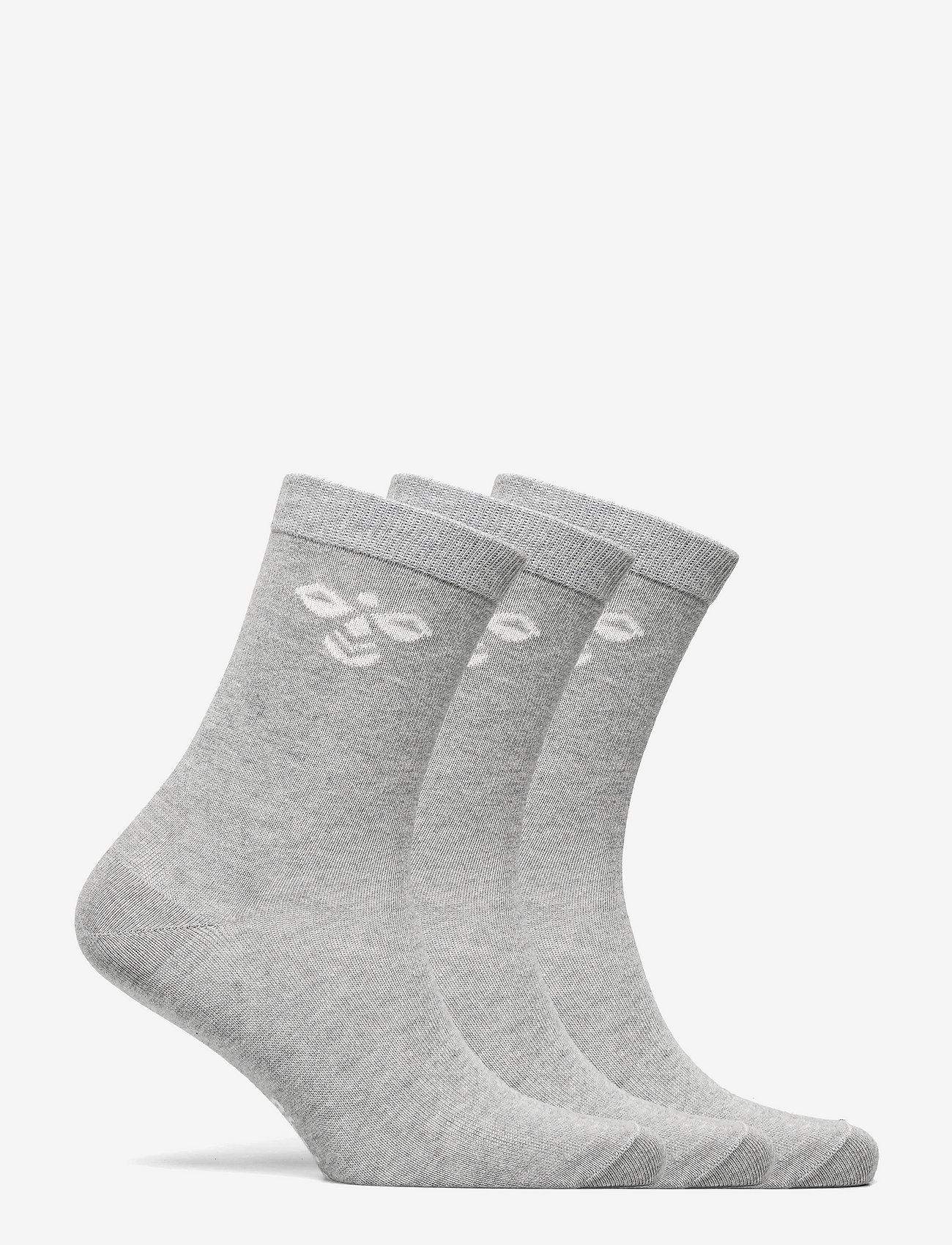 Hummel - SUTTON 3-PACK SOCK - strumpor - grey melange - 1