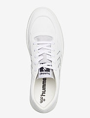 Hummel - STADIL 3.0 PREMIUM - sportiska stila apavi ar pazeminātu potītes daļu - white - 3