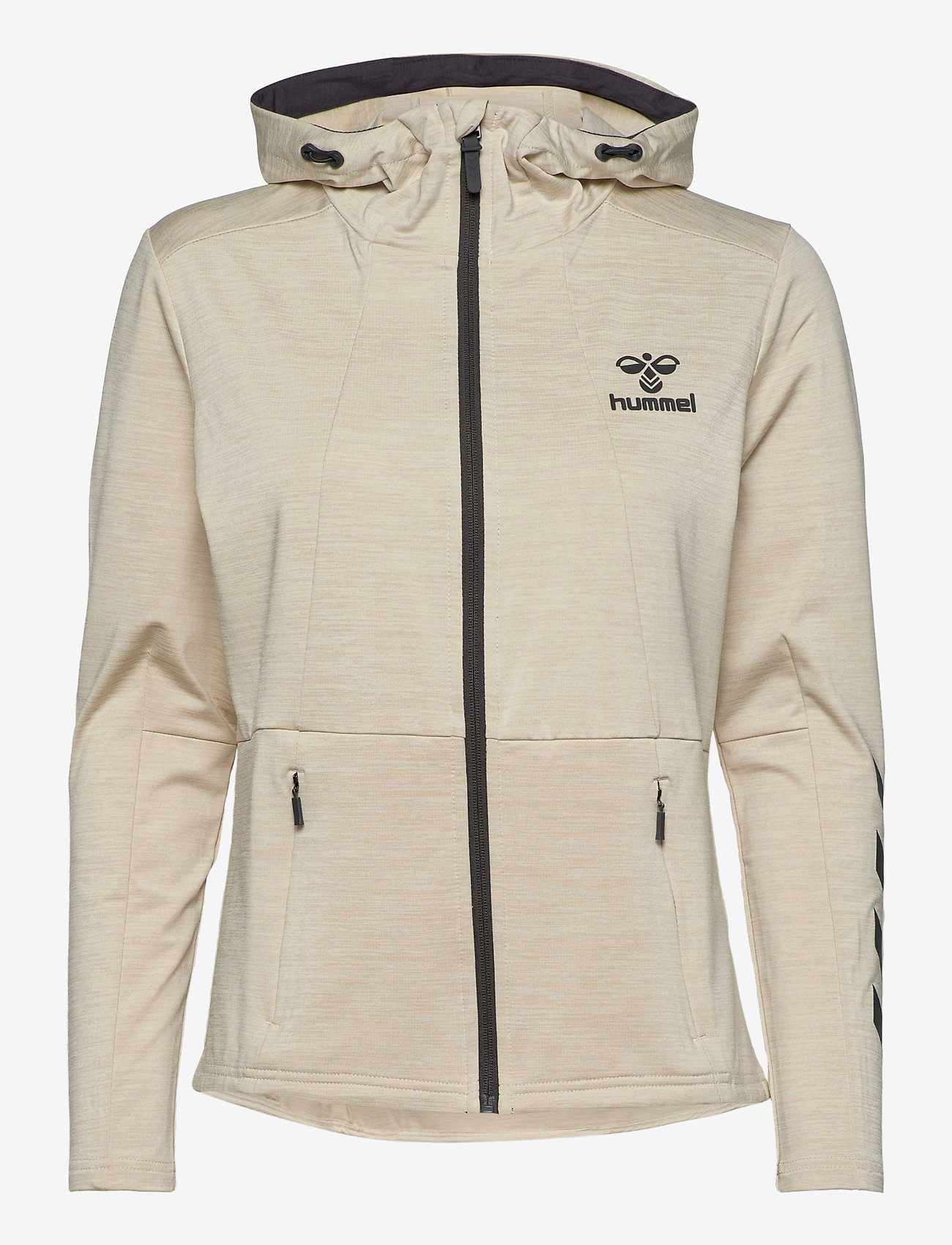 Hummel - hmlSELBY ZIP HOODIE - bone white melange - 0