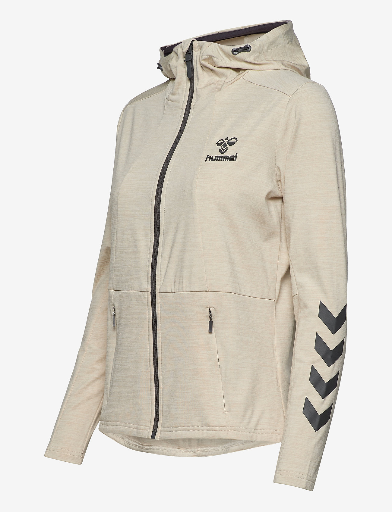 Hummel - hmlSELBY ZIP HOODIE - bone white melange - 2