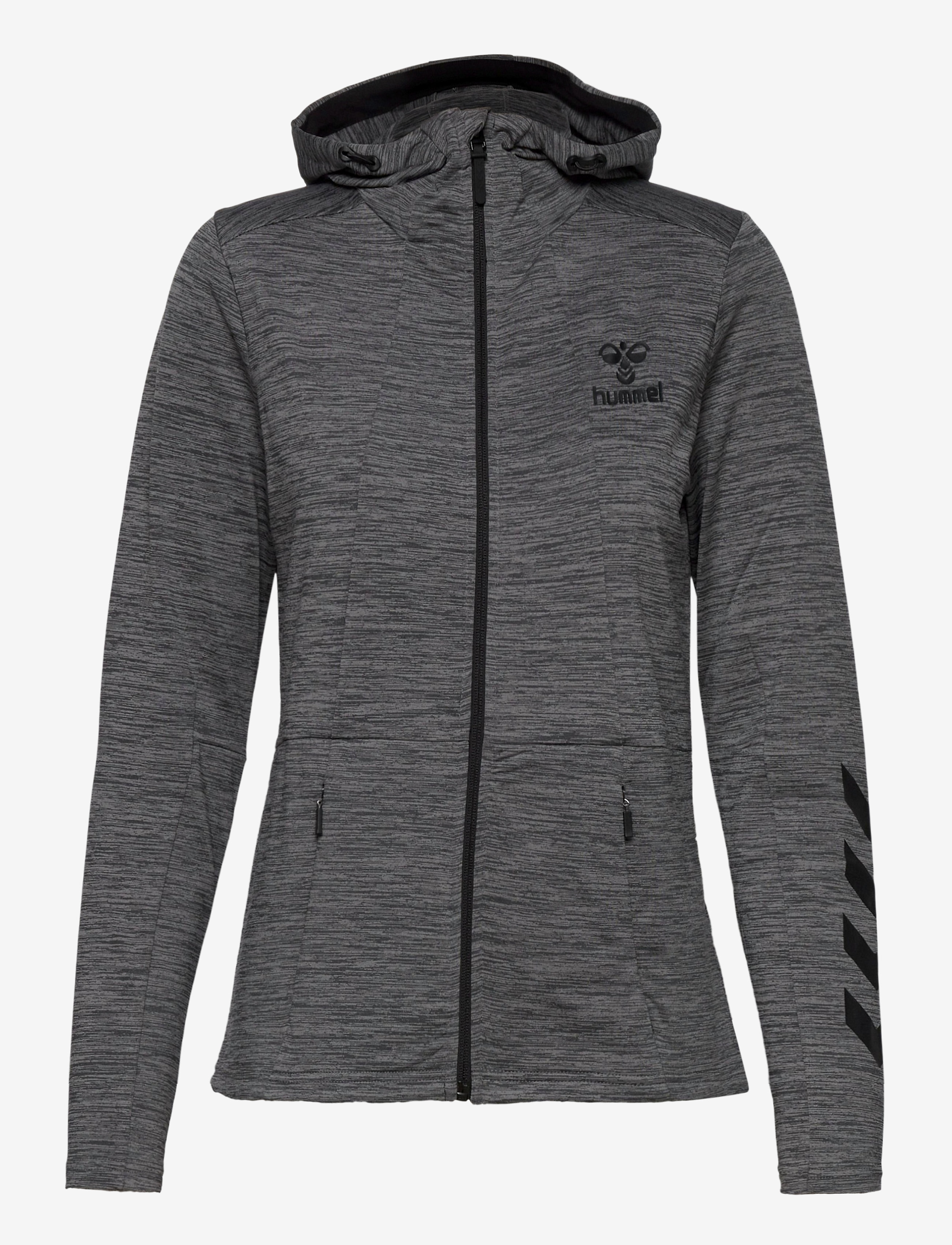 Hummel - hmlSELBY ZIP HOODIE - dark grey melange - 1