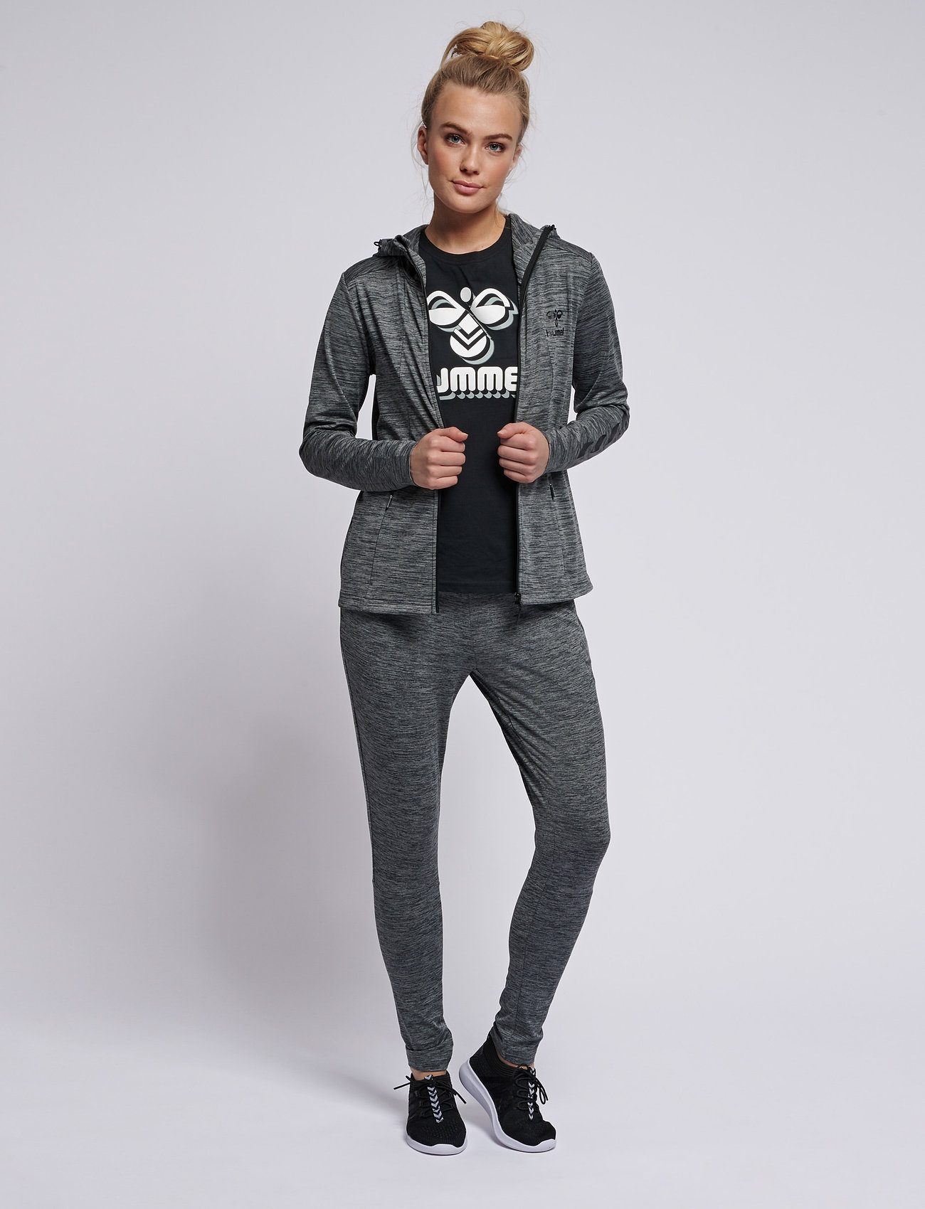 Hummel - hmlSELBY ZIP HOODIE - dark grey melange - 3