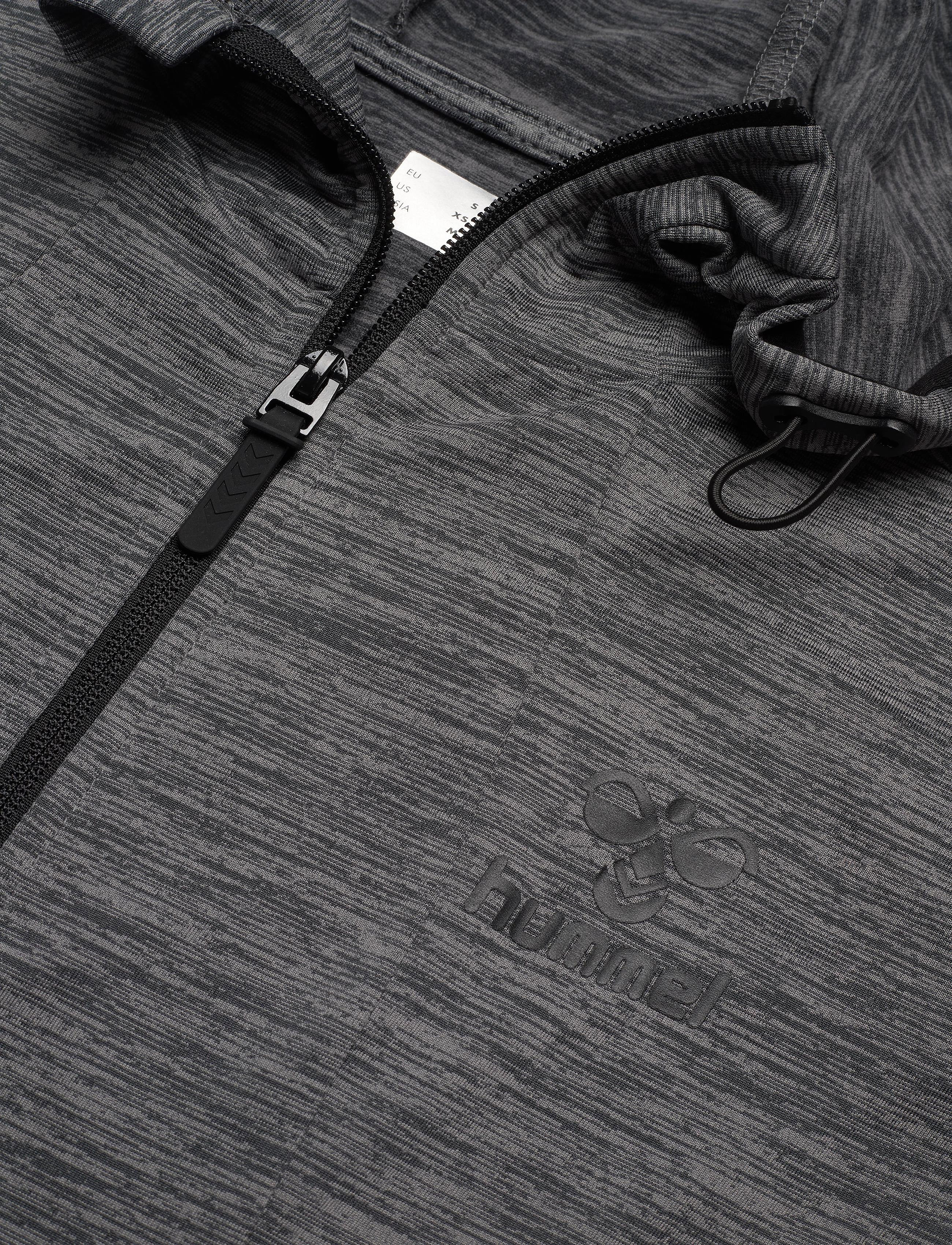 Hummel - hmlSELBY ZIP HOODIE - dark grey melange - 5