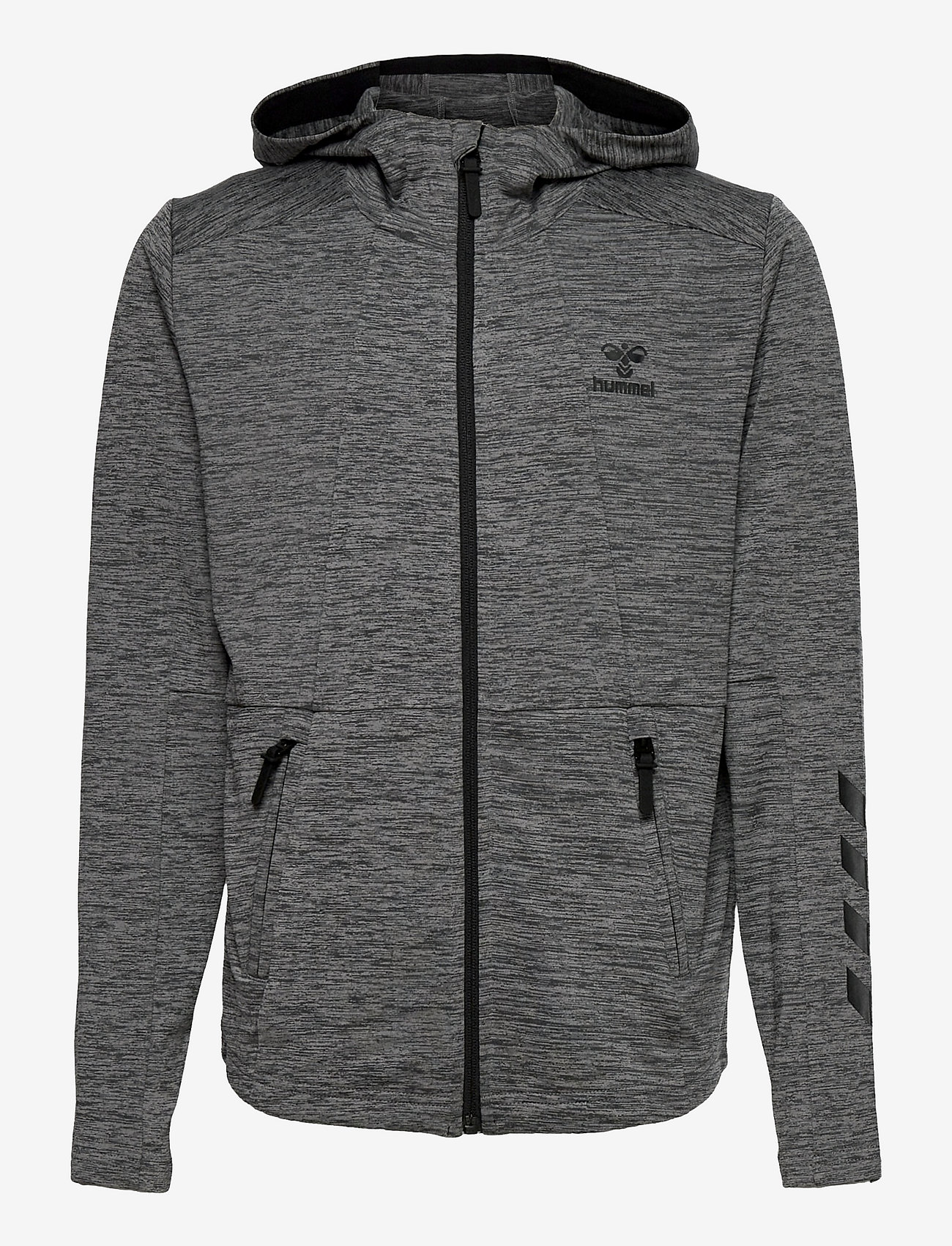 Hummel - hmlASTON KIDS ZIP HOODIE - dark grey melange - 0