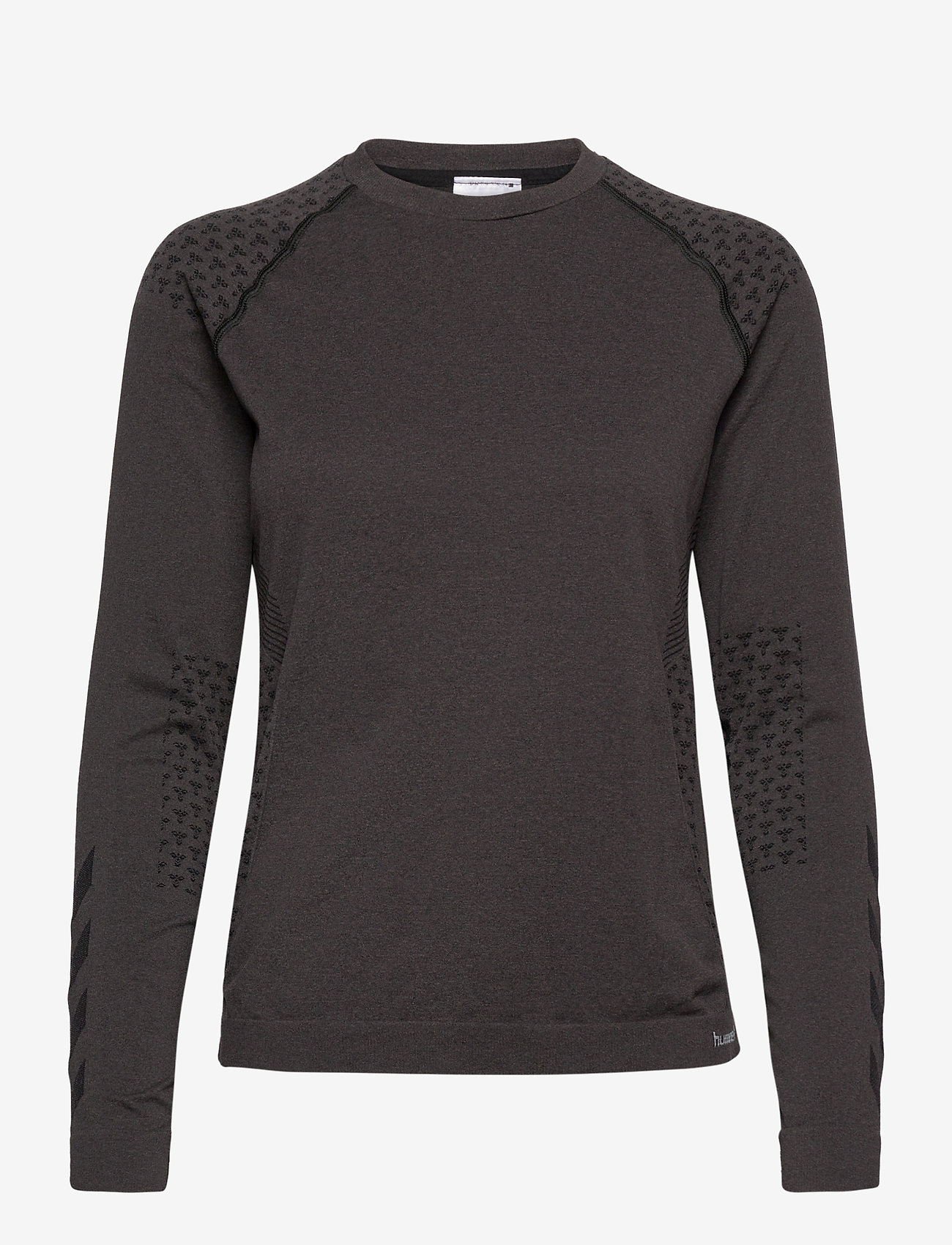 Hummel - hmlCI SEAMLESS T-SHIRT L/S - black melange - 0
