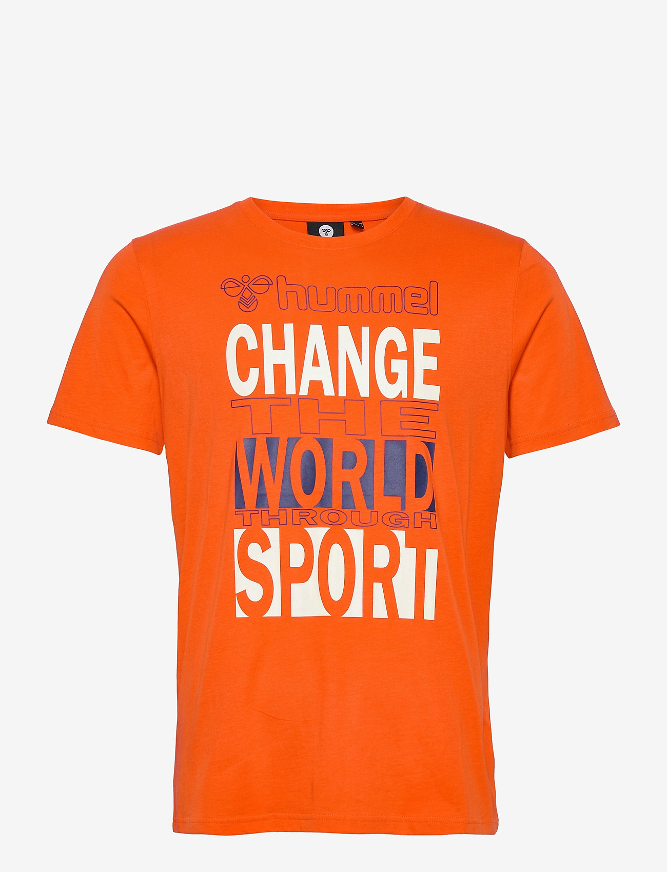Hummel - hmlACTON T-SHIRT - tangerine tango - 0