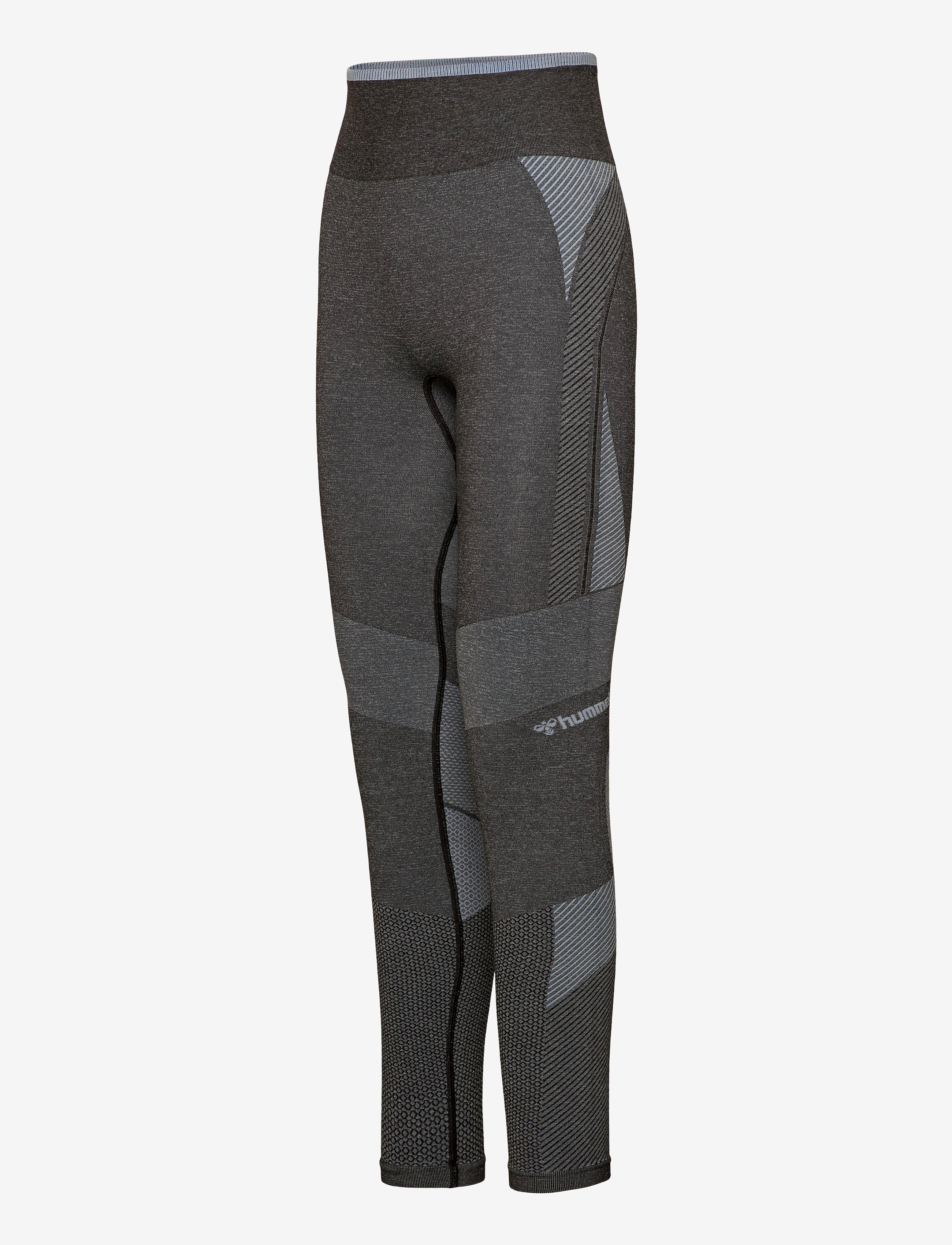 Hummel - hmlSKY HIGH WAIST SEAMLESS TIGHTS - black/faded denim - 2