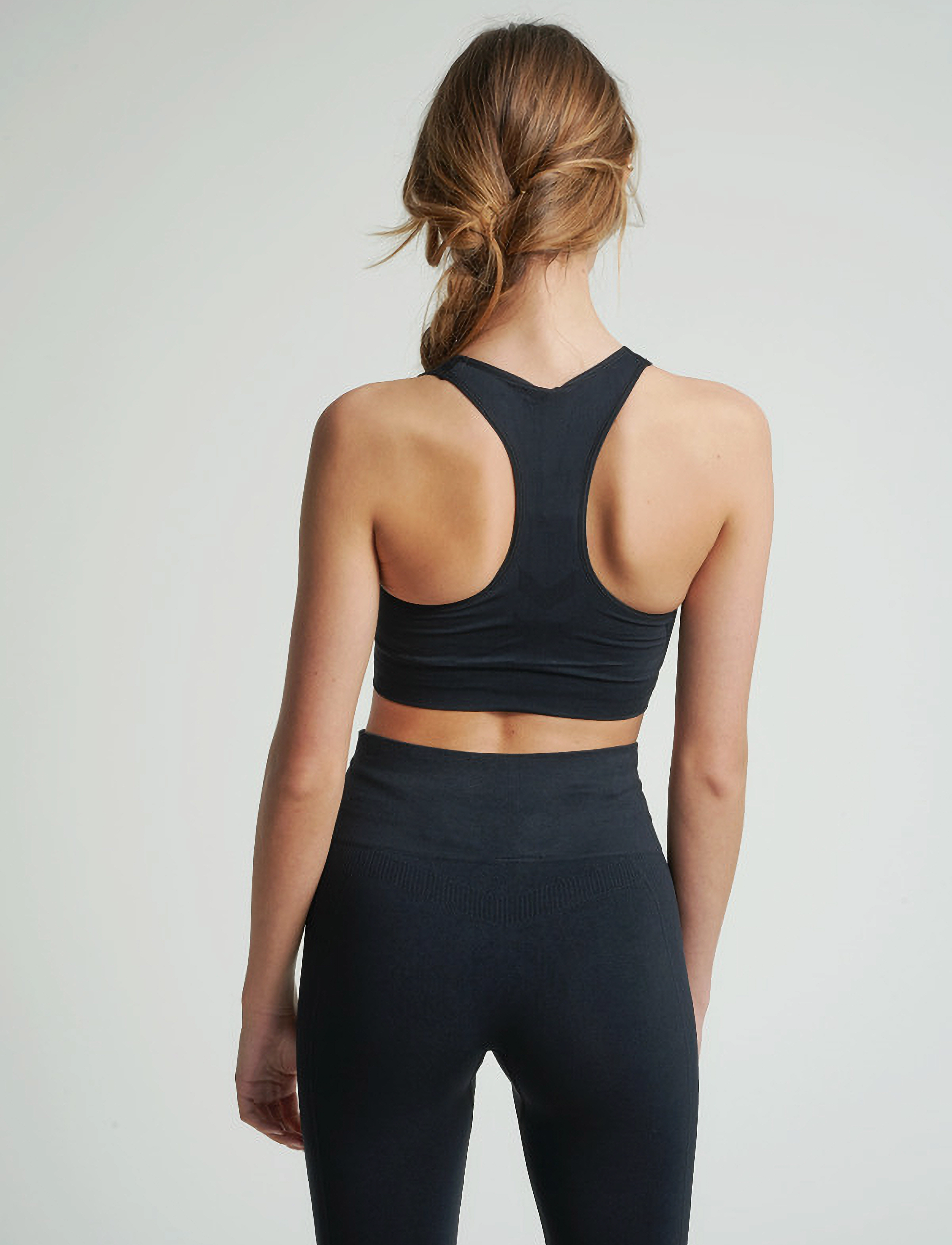 Hummel - hmlTIF SEAMLESS SPORTS TOP - mittlerer halt - black - 4