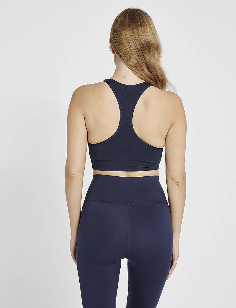 Hummel - hmlTIF SEAMLESS SPORTS TOP - medium støtte - black iris - 3