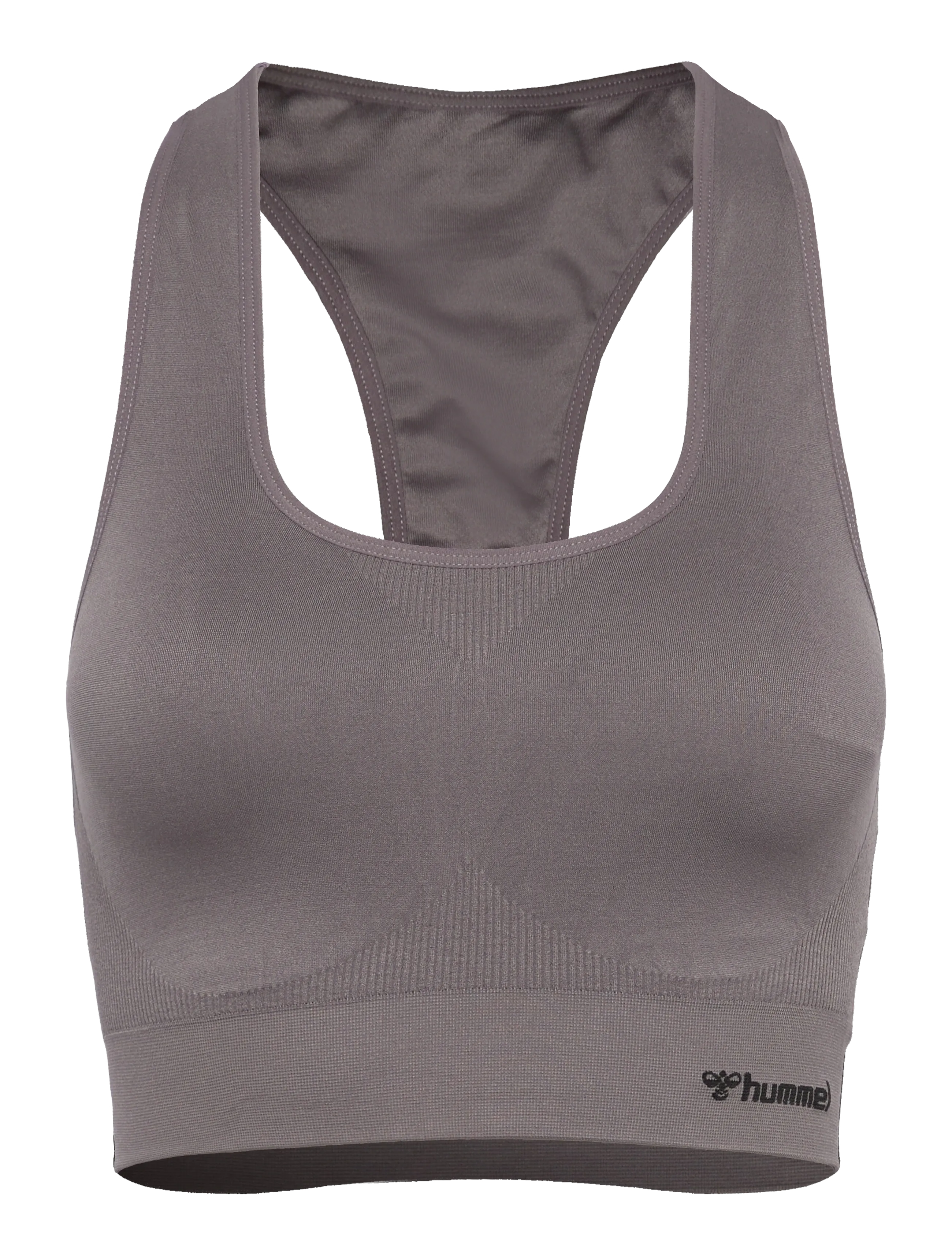 Hummel hmlTIF SEAMLESS SPORTS TOP - Badminton - SHARK / beige