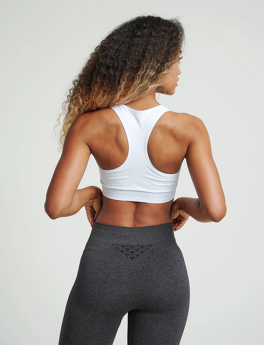 Hummel - hmlTIF SEAMLESS SPORTS TOP - medium støtte - white - 4