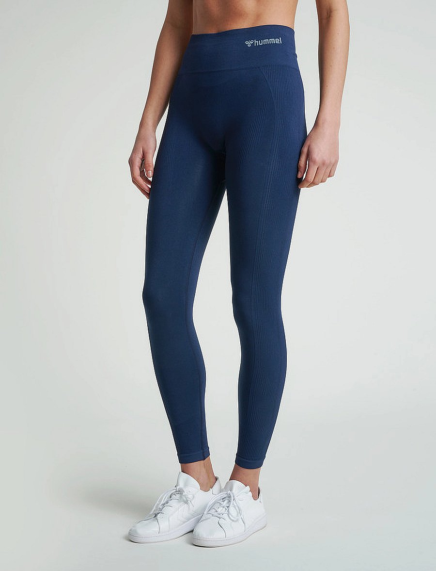 Hummel - hmlTIF SEAMLESS HIGH WAIST TIGHTS - trainingstights - black iris - 0