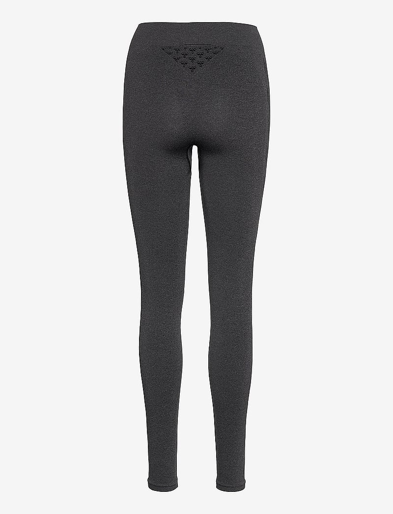 Hummel - hmlCI SEAMLESS MID WAIST TIGHTS - sportinės tamprės - black melange - 2