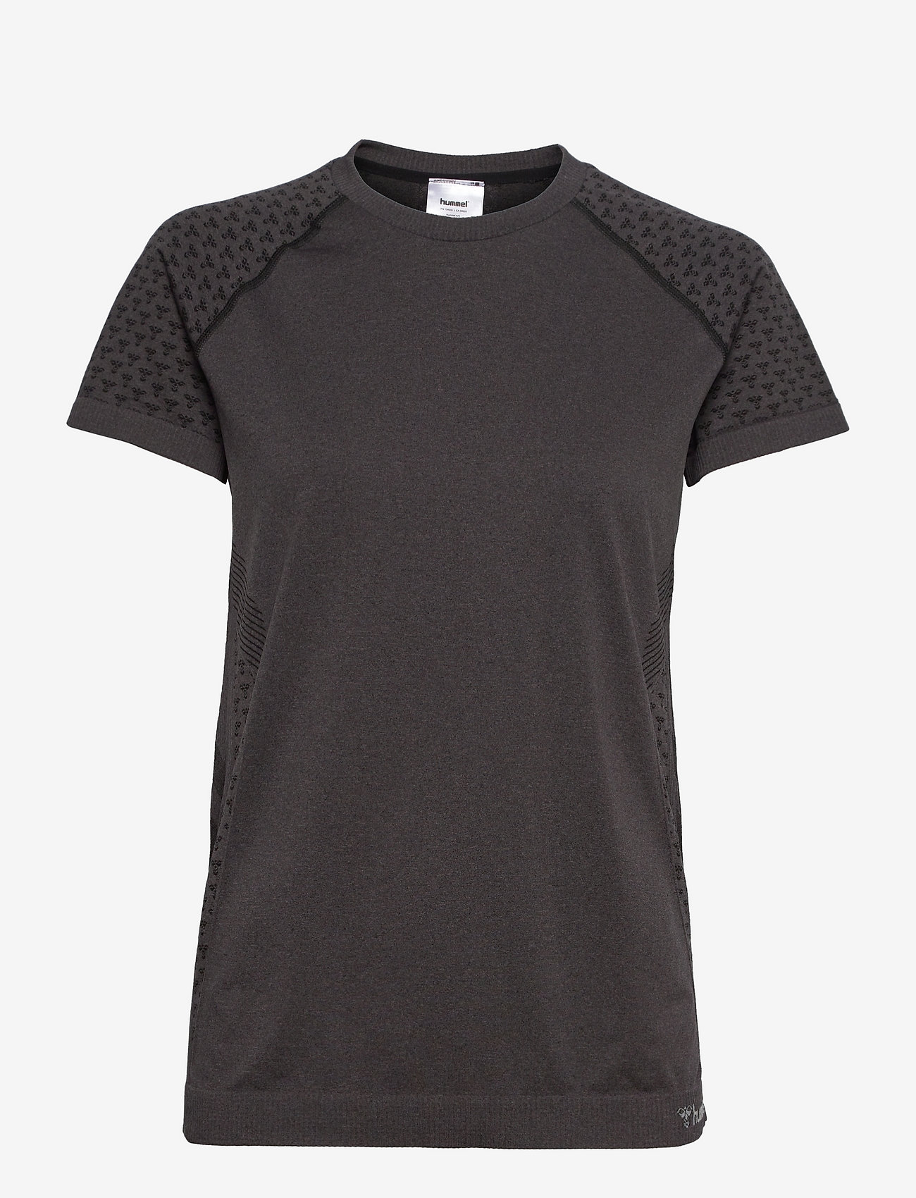 Hummel - hmlCI SEAMLESS T-SHIRT - t-shirts - black melange - 1
