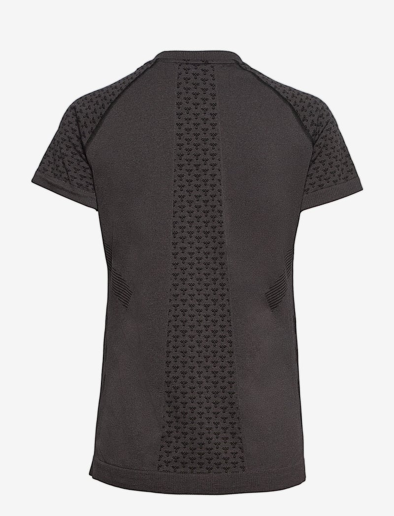 Hummel - hmlCI SEAMLESS T-SHIRT - t-shirts - black melange - 2