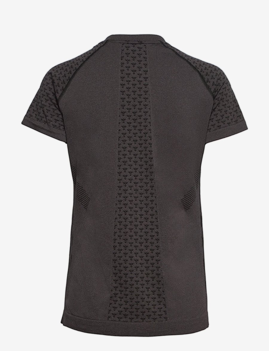 Hummel - hmlCI SEAMLESS T-SHIRT - t-shirty - black melange - 2