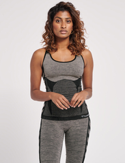 Hummel - hmlCLEA SEAMLESS TOP - lowest prices - chateau gray/black melange - 2