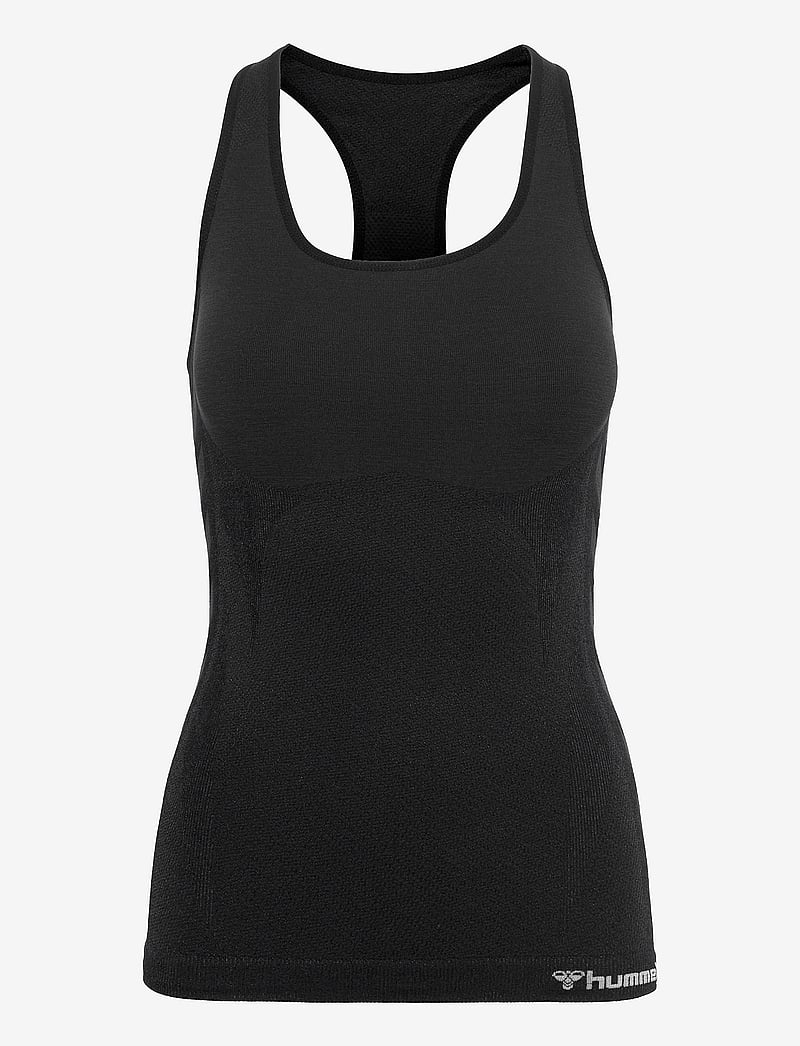 Hummel - hmlCLEA SEAMLESS TOP - podkoszulki bez rękawów - black melange - 1