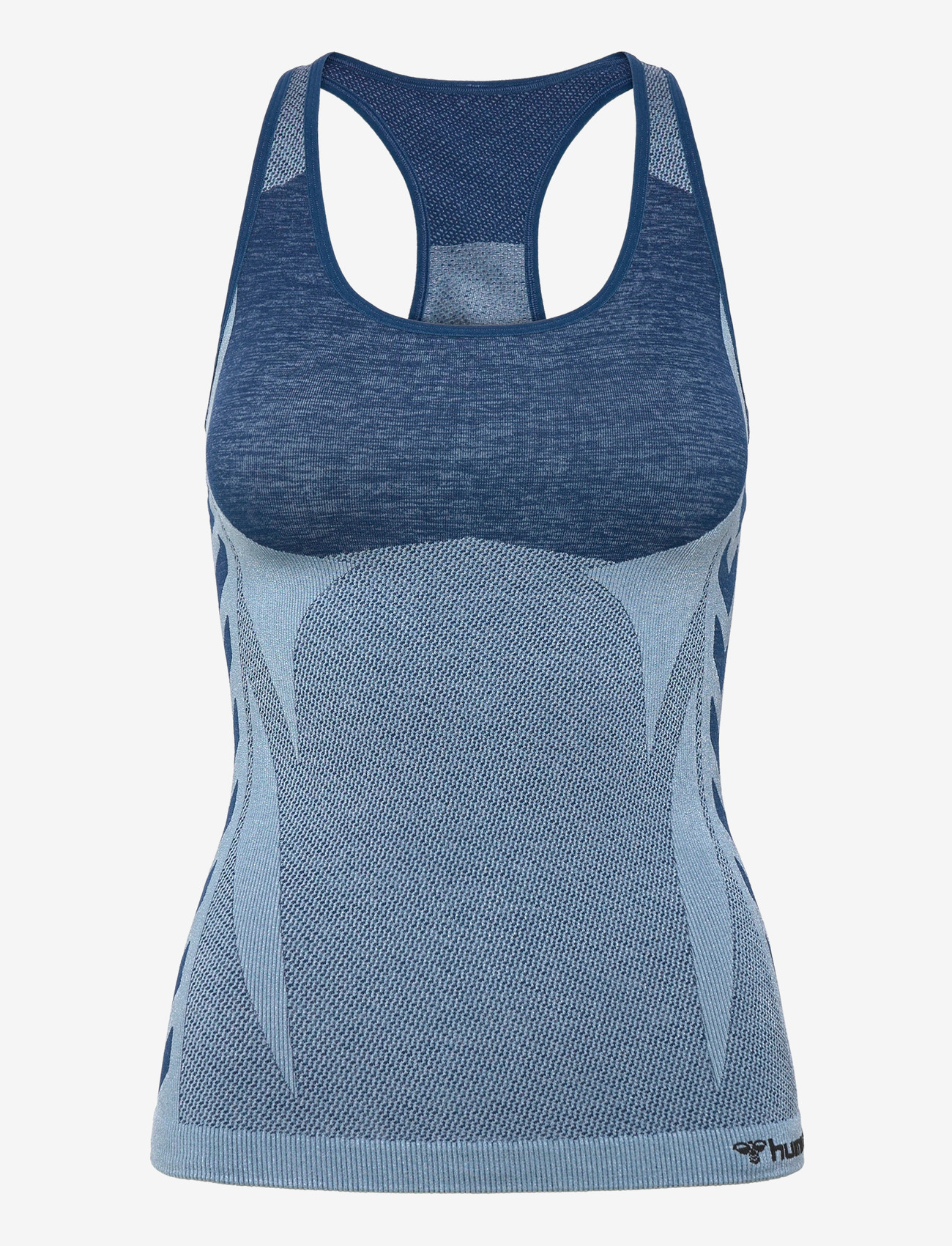 Hummel - hmlCLEA SEAMLESS TOP - tank tops - navy peony/faded denim - 0