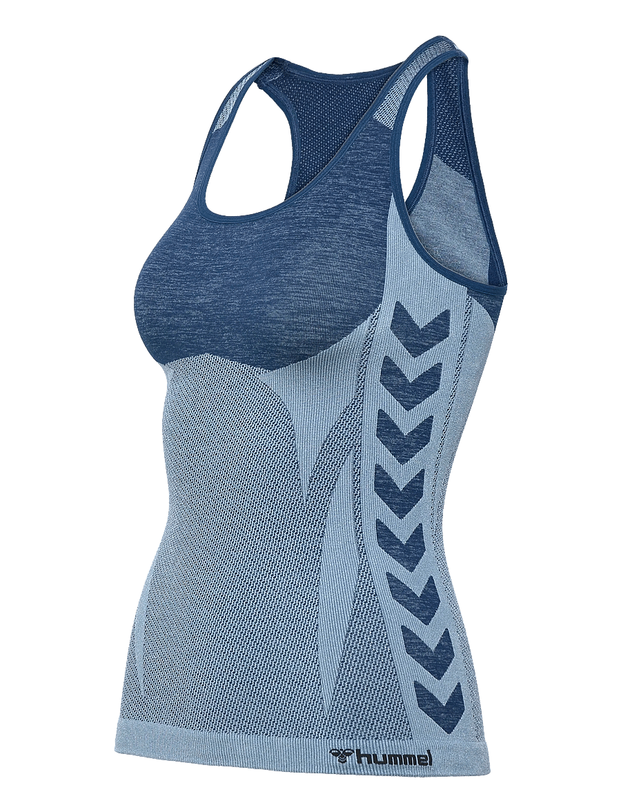 Hummel - hmlCLEA SEAMLESS TOP - tank tops - navy peony/faded denim - 2