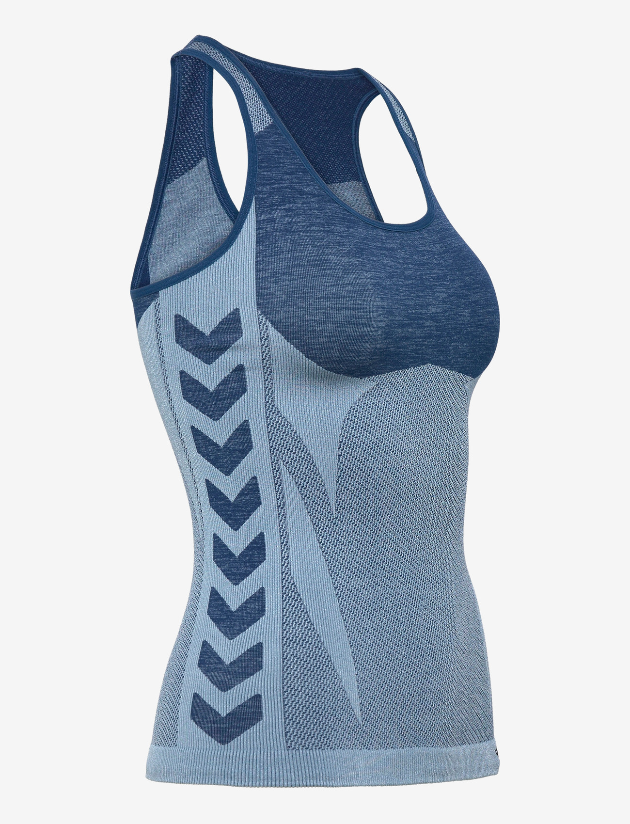 Hummel - hmlCLEA SEAMLESS TOP - tank tops - navy peony/faded denim - 3