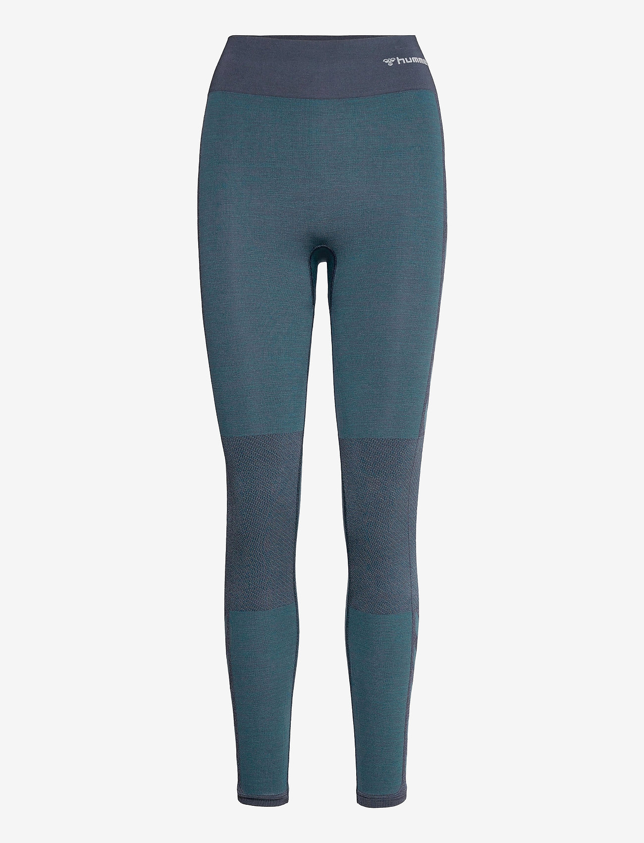Hummel - hmlCLEA SEAMLESS MID WAIST TIGHTS - fuld længde - blue nights melange - 0