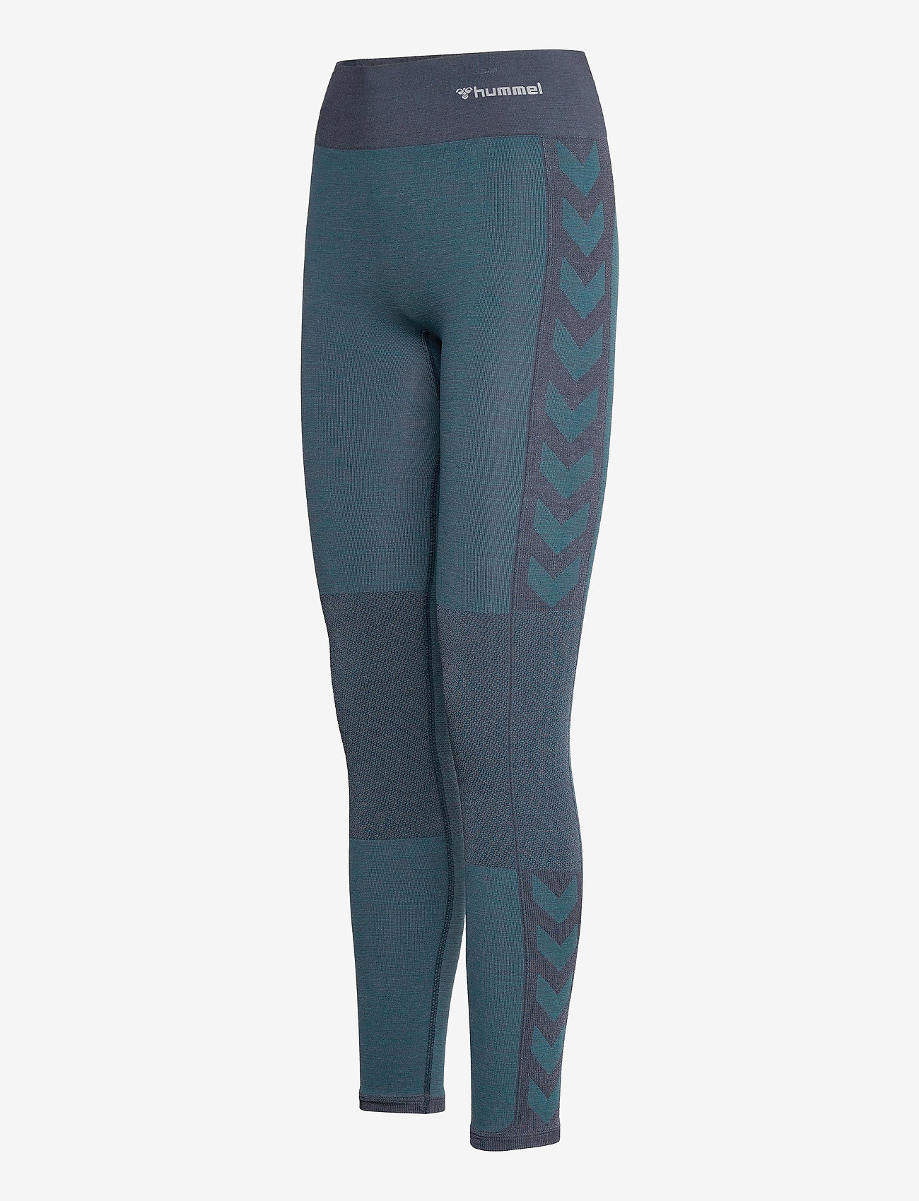 Hummel - hmlCLEA SEAMLESS MID WAIST TIGHTS - fuld længde - blue nights melange - 2